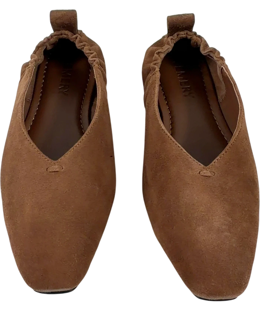 A.EMERY Brown Brie Suede Ballet Flats, size UK 3 EU 36 👠 — detail