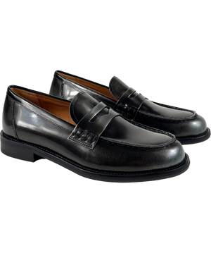 Vagabond Linn Penny Loafers  - Metallic Grey / Black UK 5