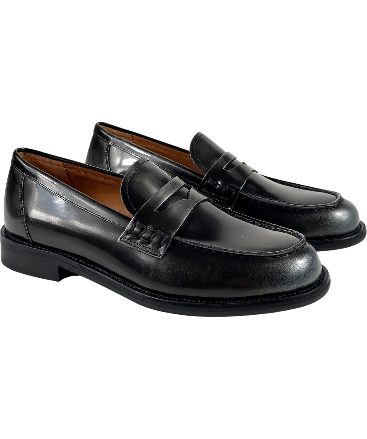 Vagabond Black Linn Penny Loafers, size UK 5 EU 38 👠 — front