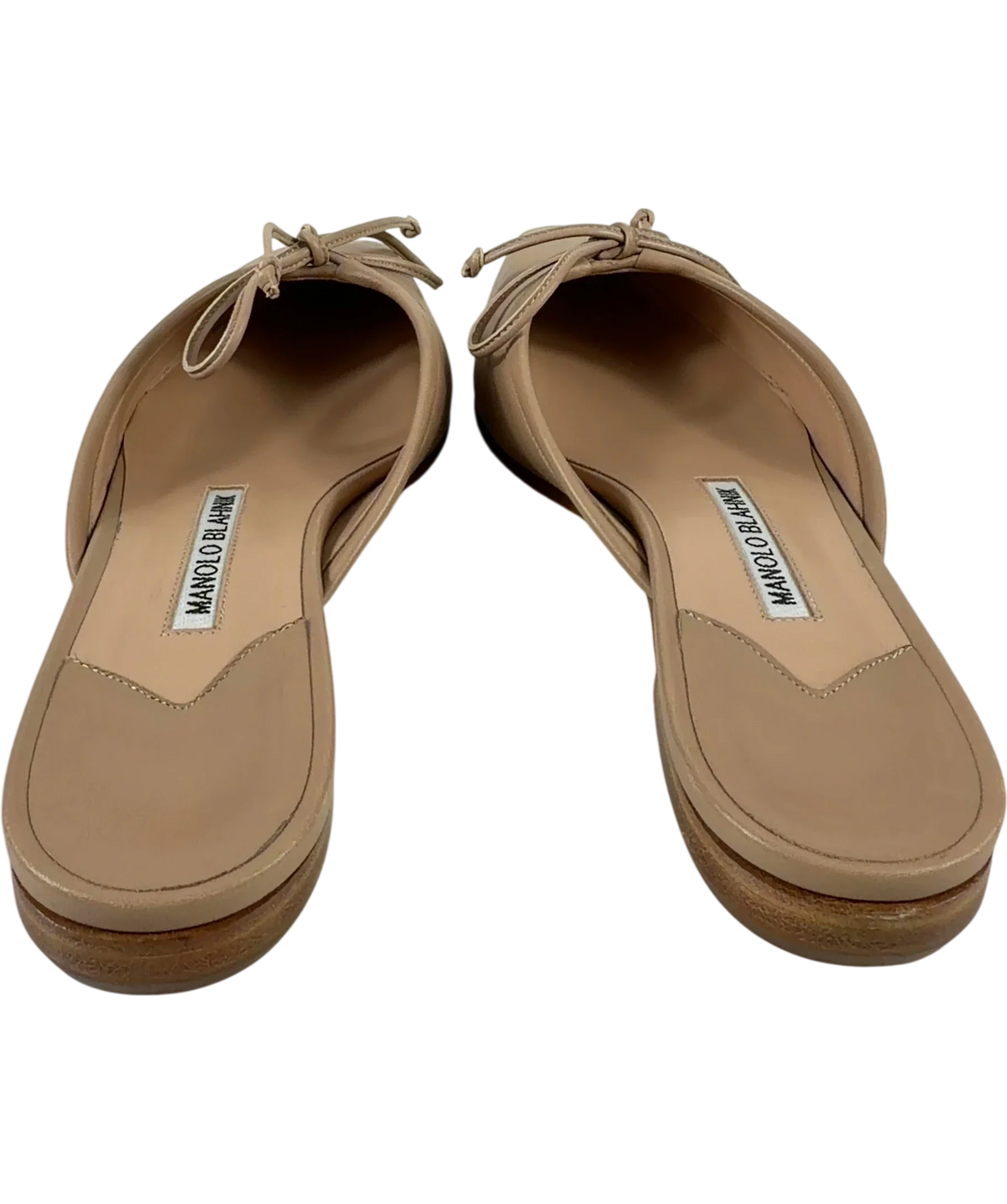 Manolo Blahnik nude BALLERIMU, size UK 3 EU 36 👠 — back