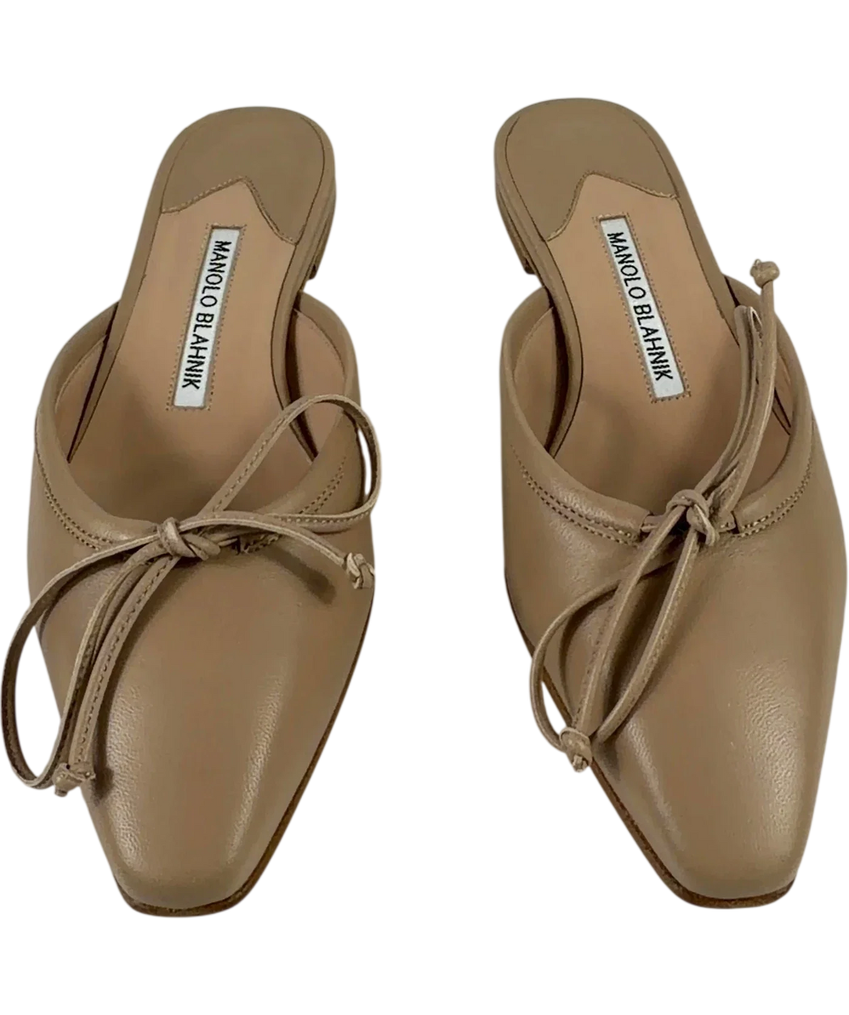 Manolo Blahnik nude BALLERIMU, size UK 3 EU 36 👠 — detail