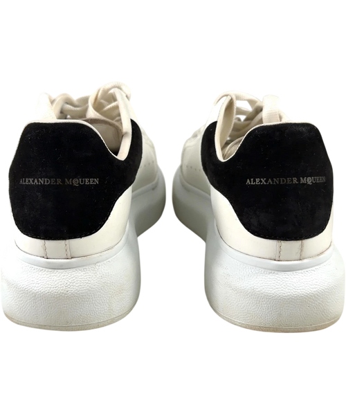 Alexander McQueen White Oversized Leather Sneakers, size UK 5 EU 38 👠 — back