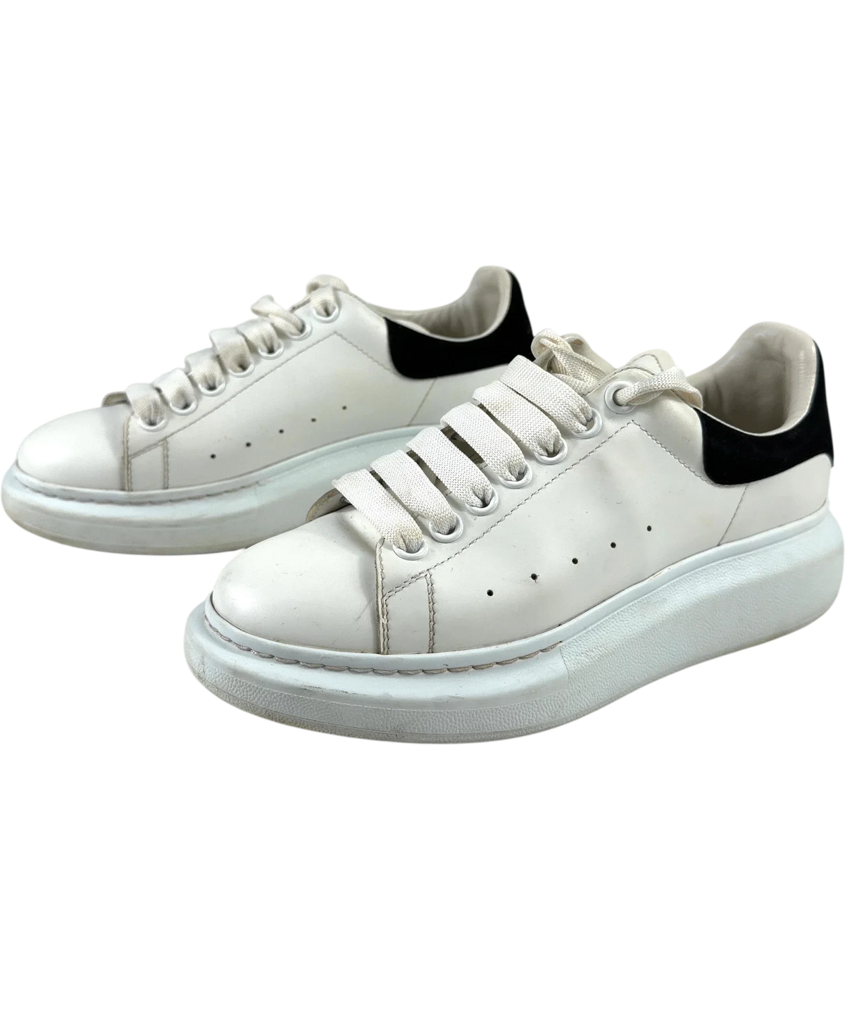 Alexander McQueen White Oversized Leather Sneakers, size UK 5 EU 38 👠 — label