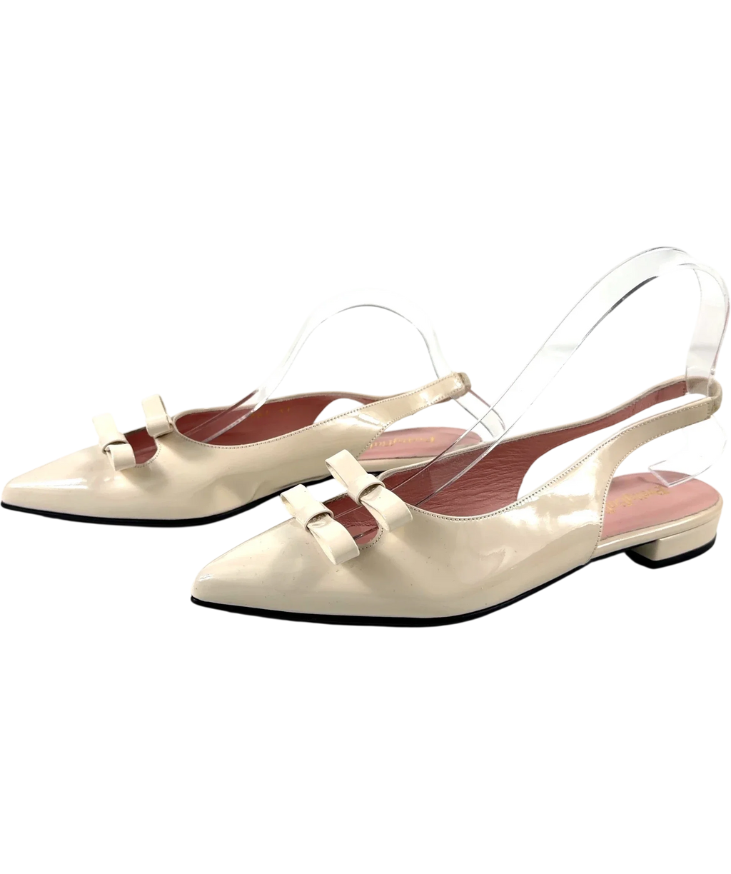 PRETTY BALLERINAS cream Colour, size UK 4 EU 37 👠 — label