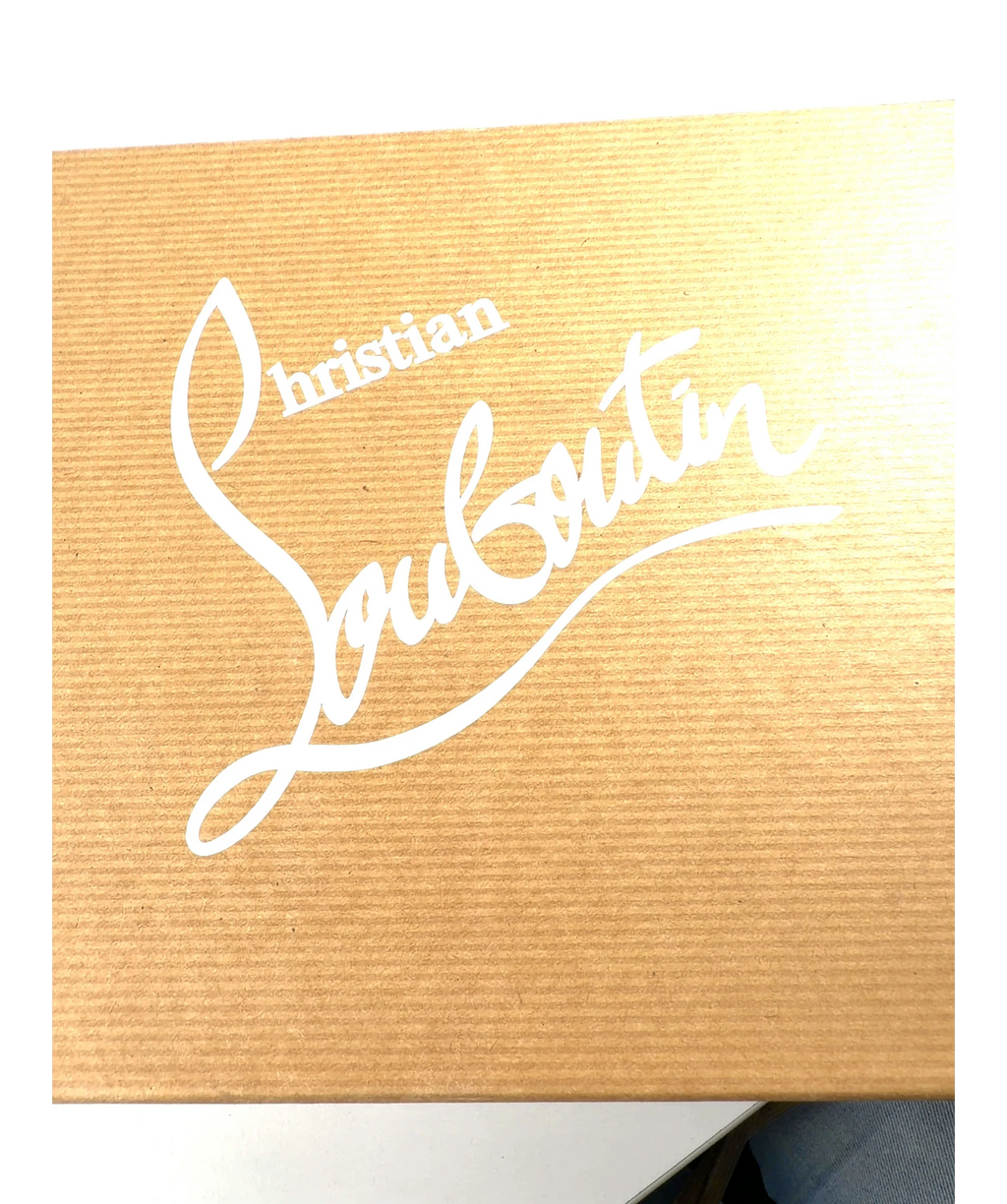Christian Louboutin silver Pigalle Follies 100 in Calf Glitter, size UK 6 EU 39 👠 — care label