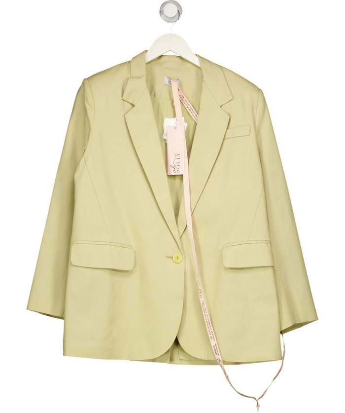 Oh Polly Green Notch Lapel Blazer Uk 10