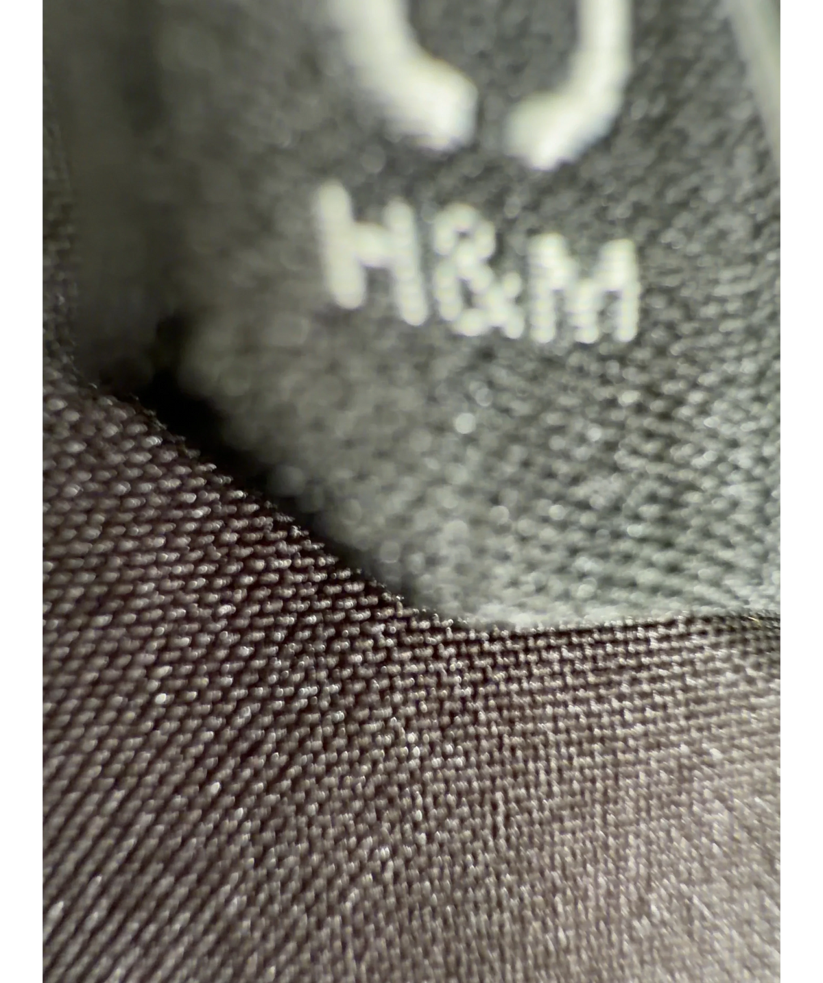 H&M Grey Grey Overcoat, size UK XS — detail