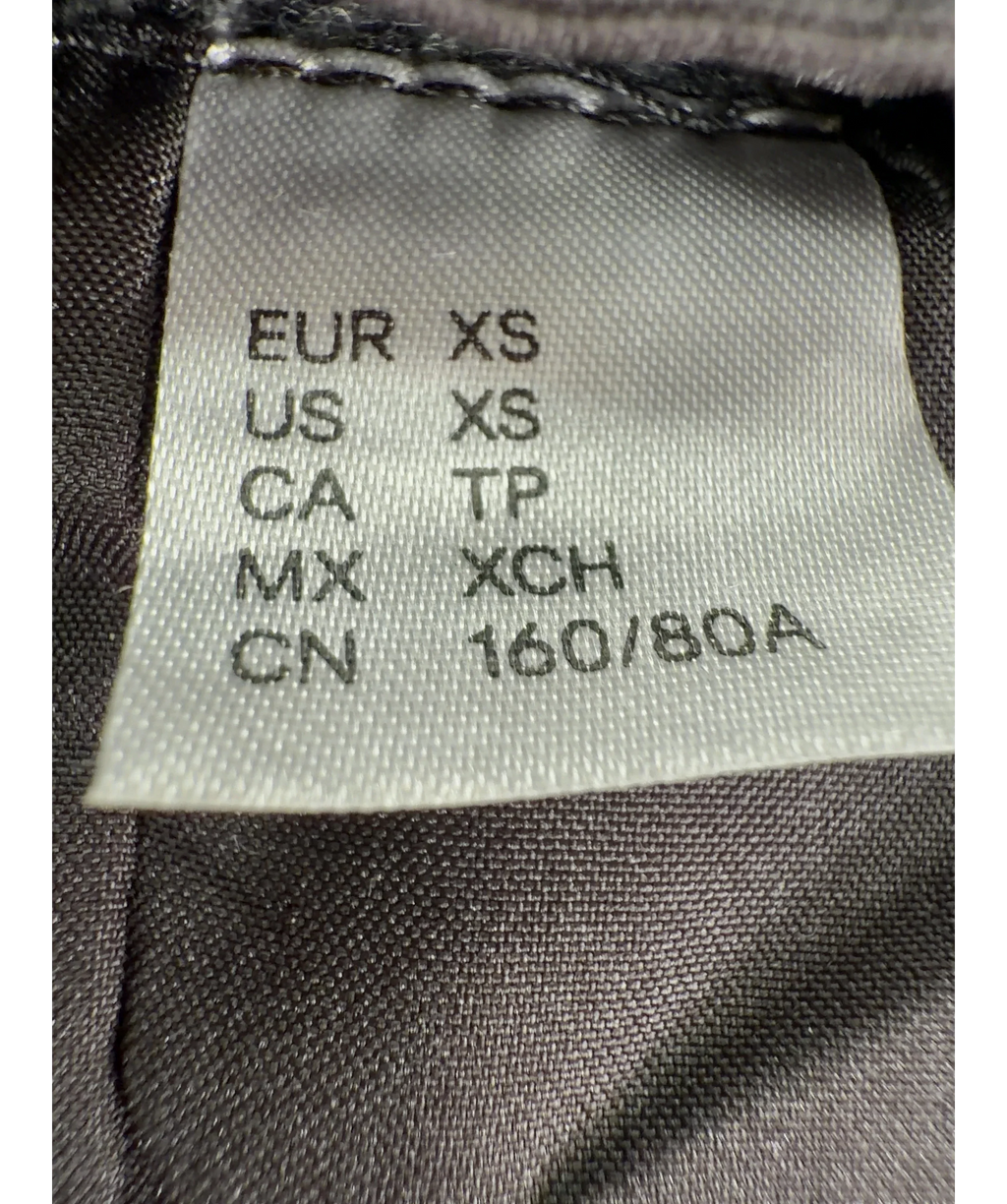 H&M Grey Grey Overcoat, size UK XS — care label