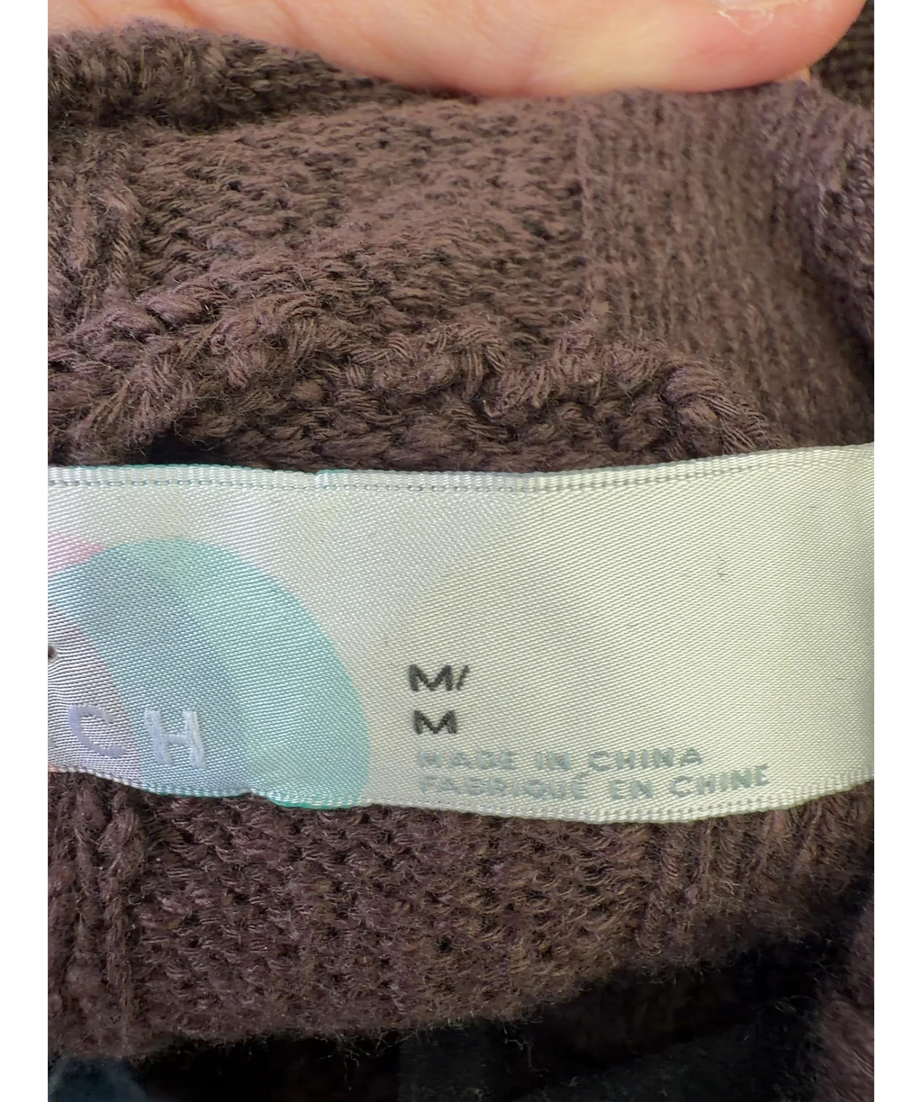 FREE PEOPLE BEACH Brown cowl neck dress, size UK M — care label