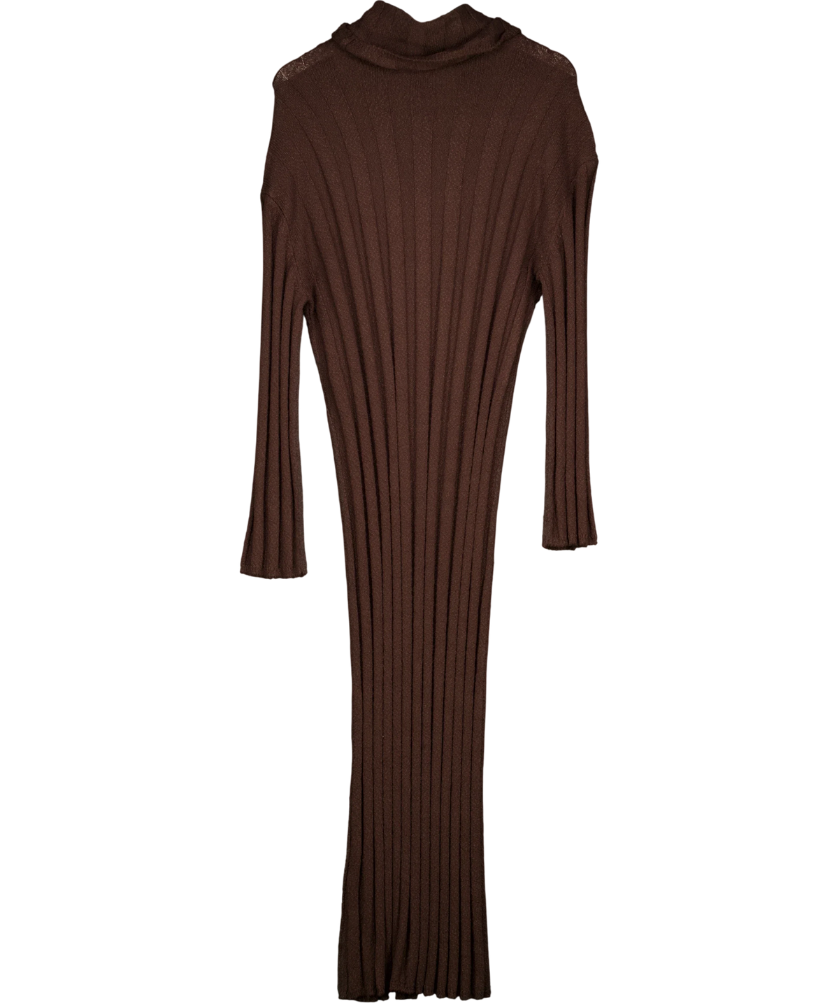 FREE PEOPLE BEACH Brown cowl neck dress, size UK M — back