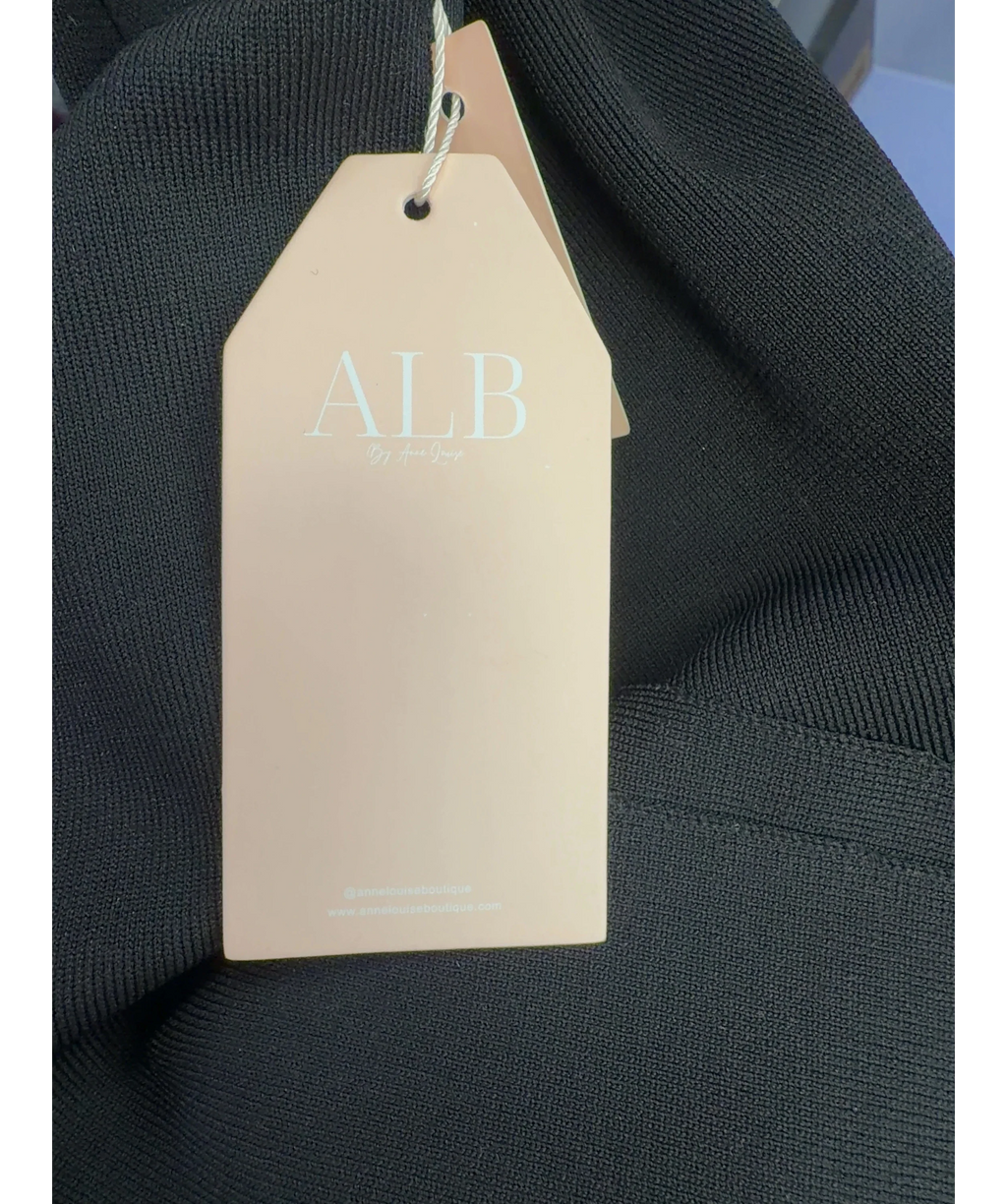 ALB By Anne Louise Black Everyday - One Shoulder Dress, size UK S — detail