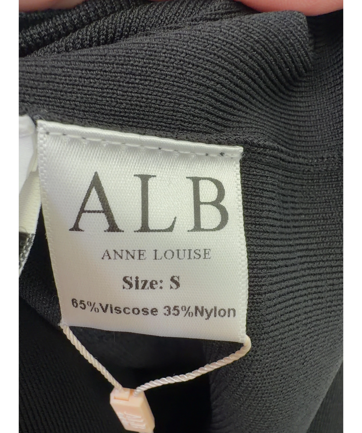 ALB By Anne Louise Black Everyday - One Shoulder Dress, size UK S — label