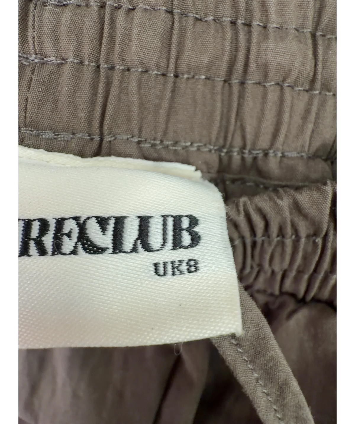 The Couture Club Brown Colour, size UK 8 — fabric detail