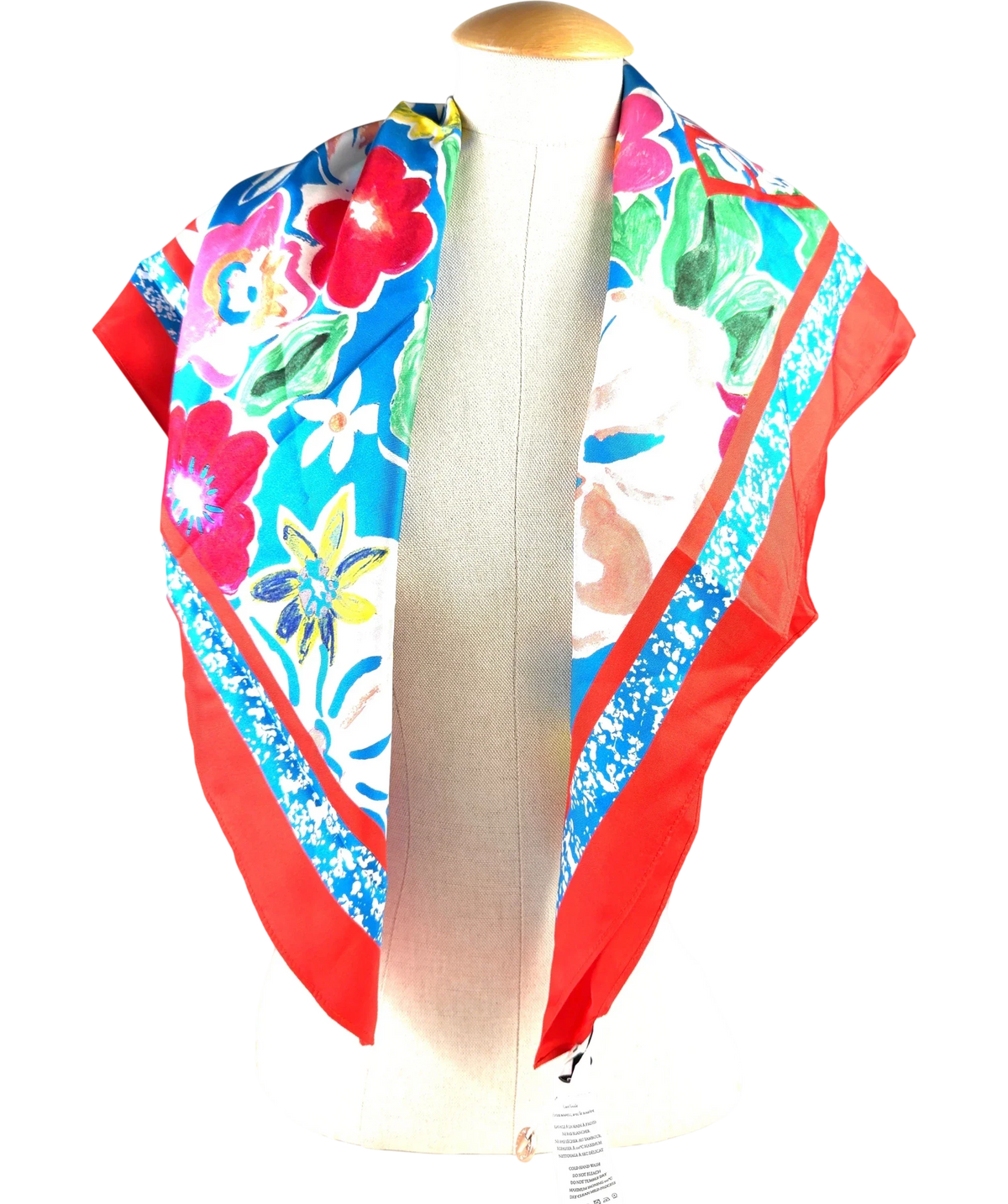 PALOME Multicoloured Le Carré Silk Scarf — front