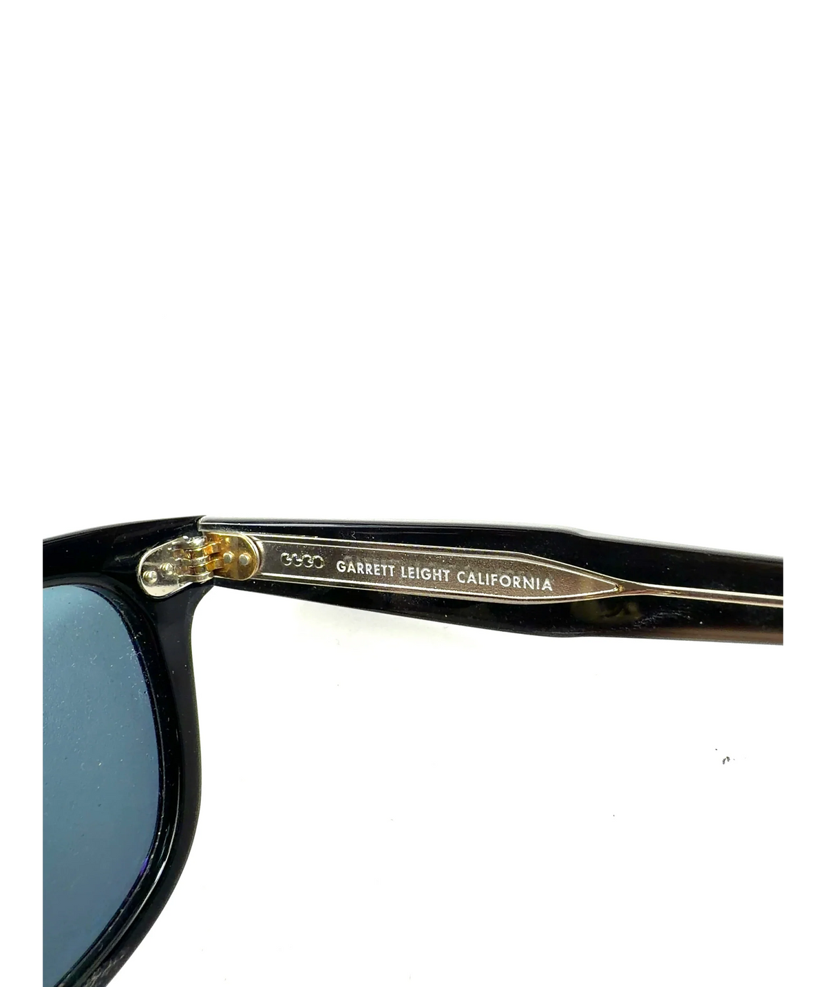 Garrett Leight California Black Calabar Sun — detail