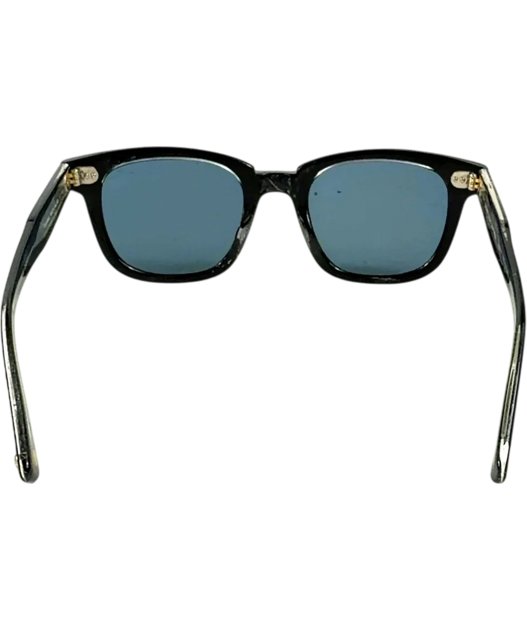 Garrett Leight California Black Calabar Sun — fabric detail