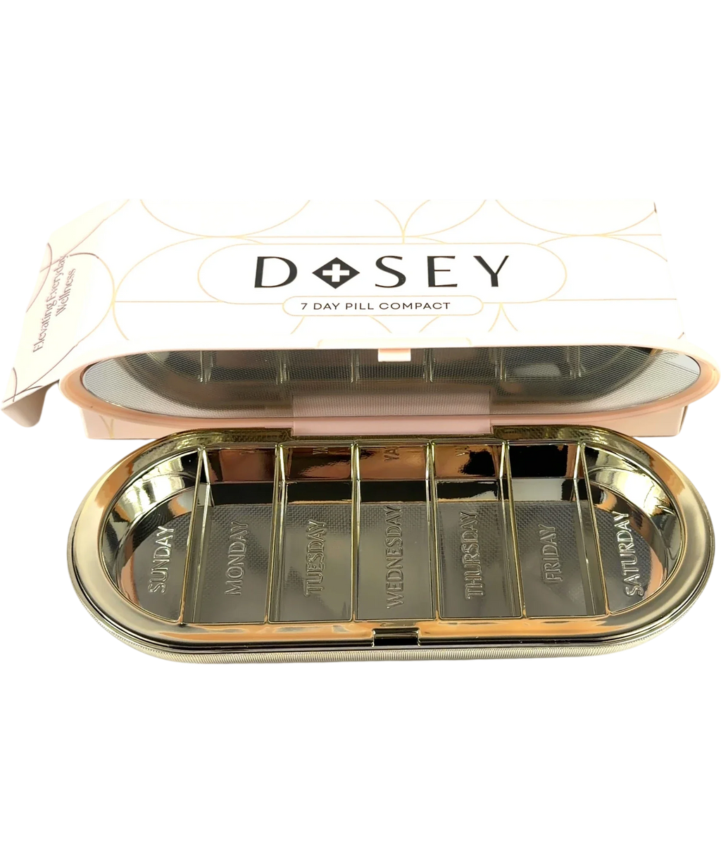 DOSEY Pink 7-Day Pill Compact — front