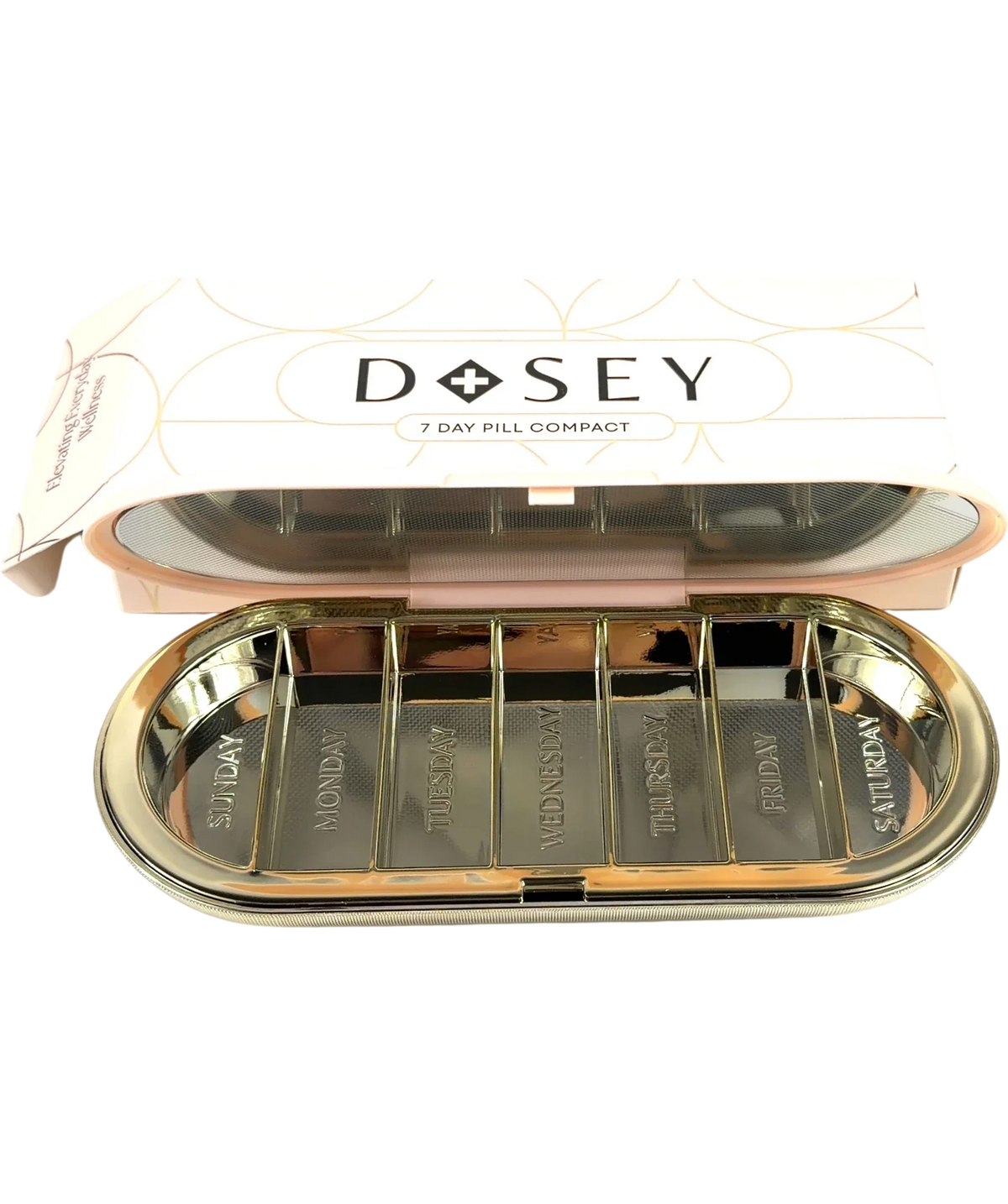 DOSEY Pink 7-Day Pill Compact — front