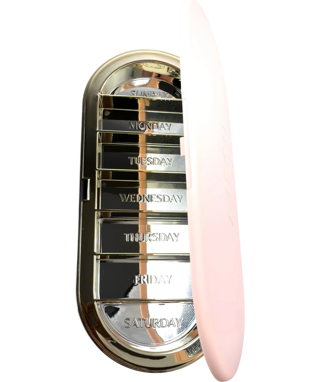 DOSEY Pink 7-Day Pill Compact — back