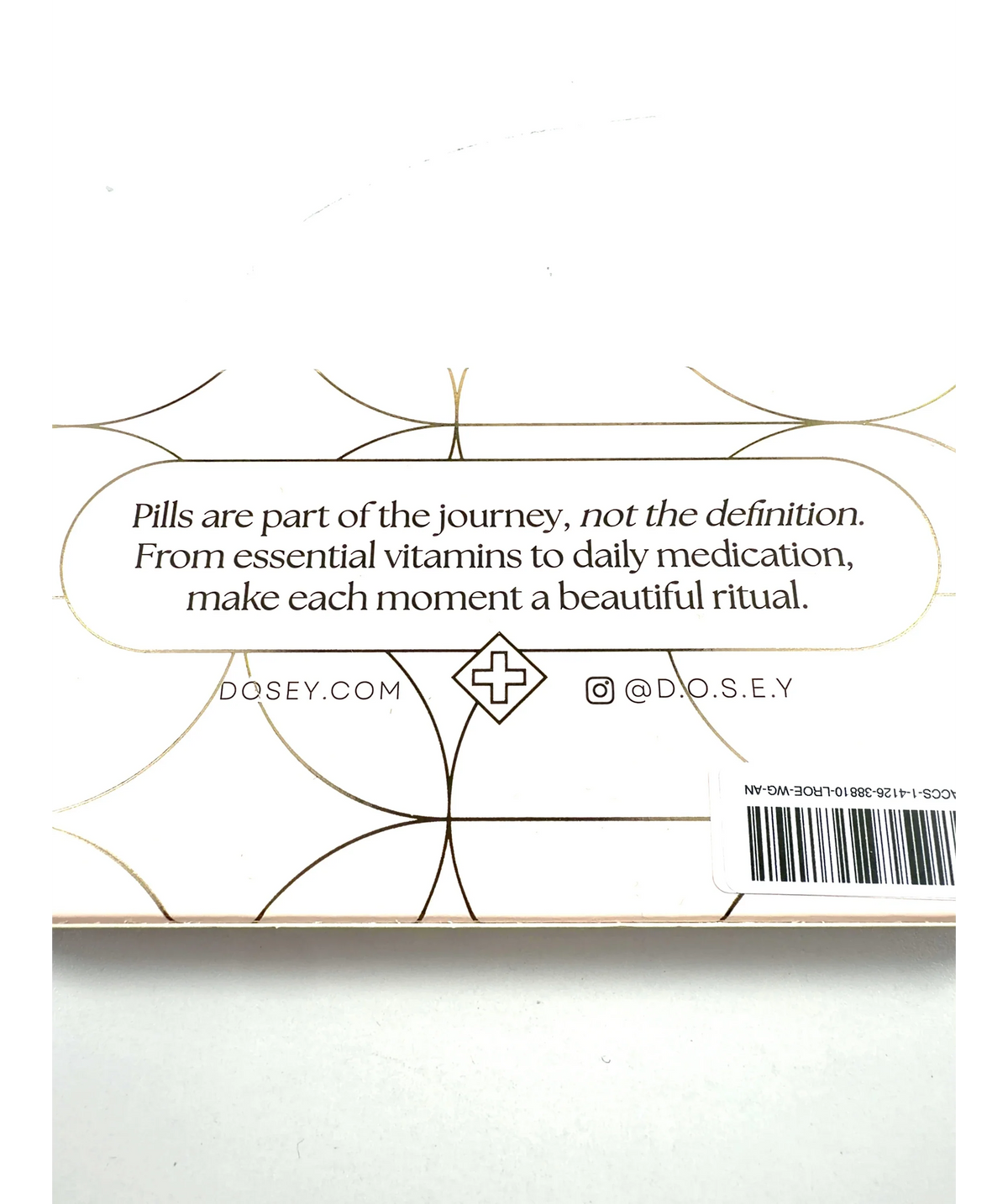 DOSEY Pink 7-Day Pill Compact — care label