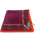 Hobbs Purple AMY SILK SCARF — front