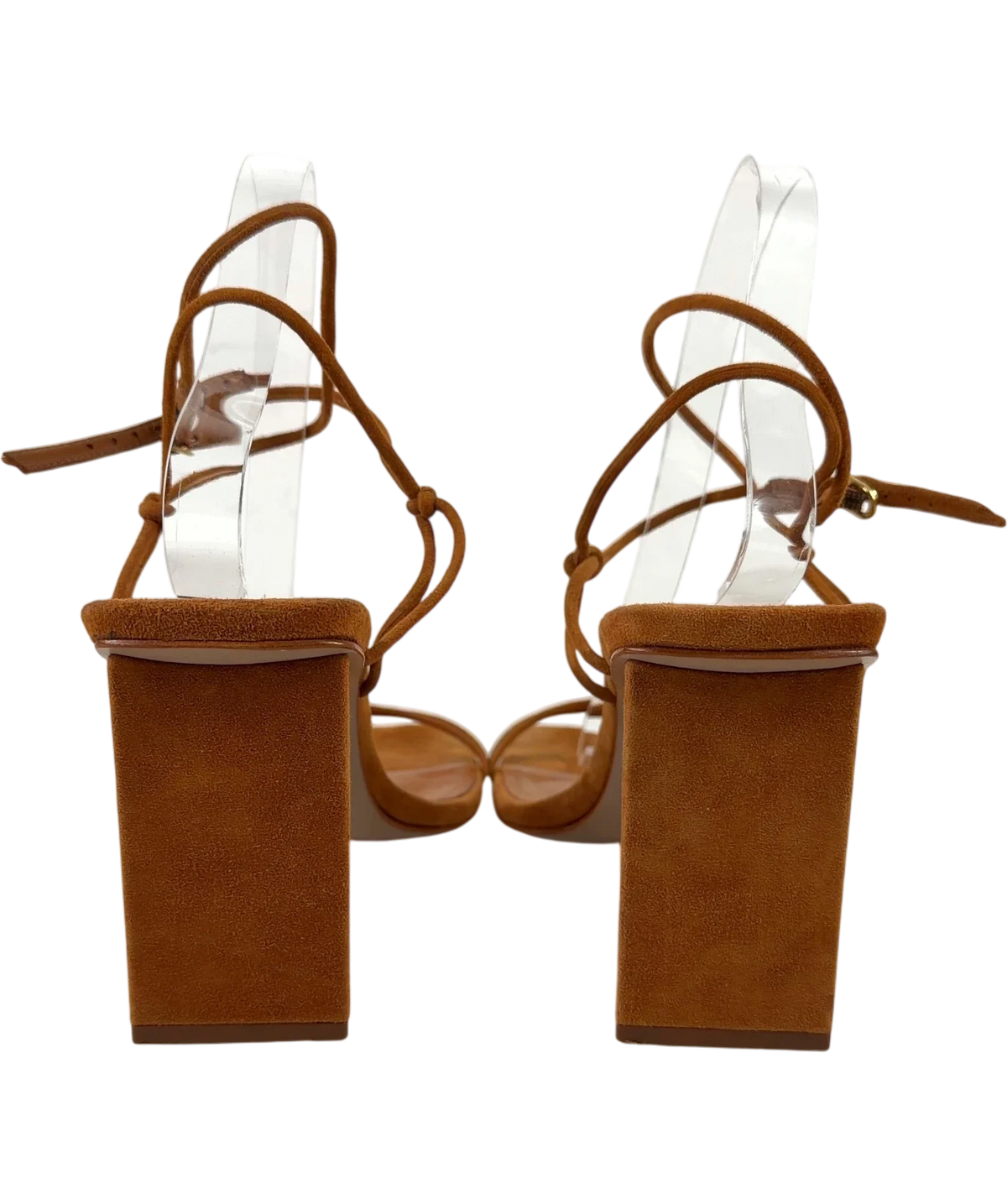 Schutz tan Pompeii Mid Heels, size UK 9.5 EU 42.5 👠 — back