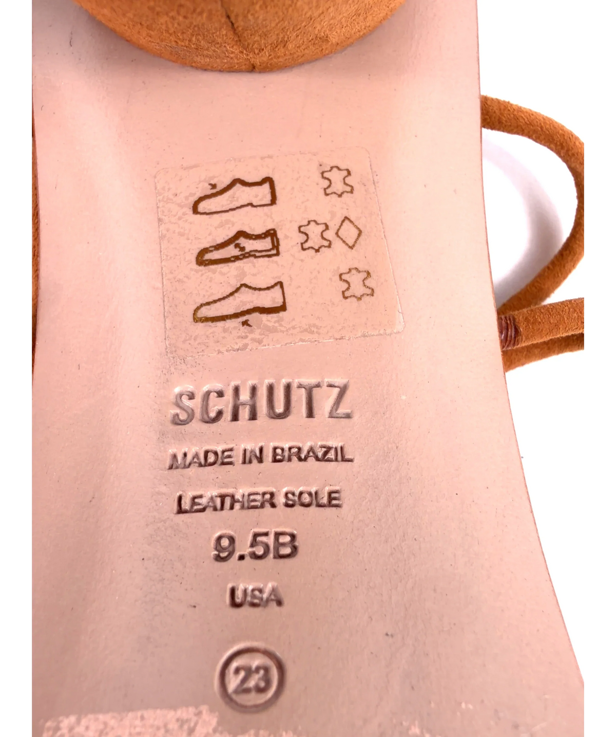 Schutz tan Pompeii Mid Heels, size UK 9.5 EU 42.5 👠 — additional view