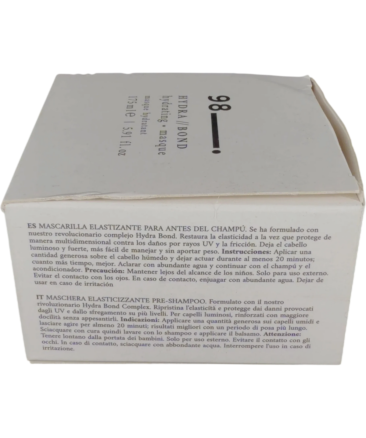 98 Beauty Hydra // Bond Hydrating Masque, size 175ml — back