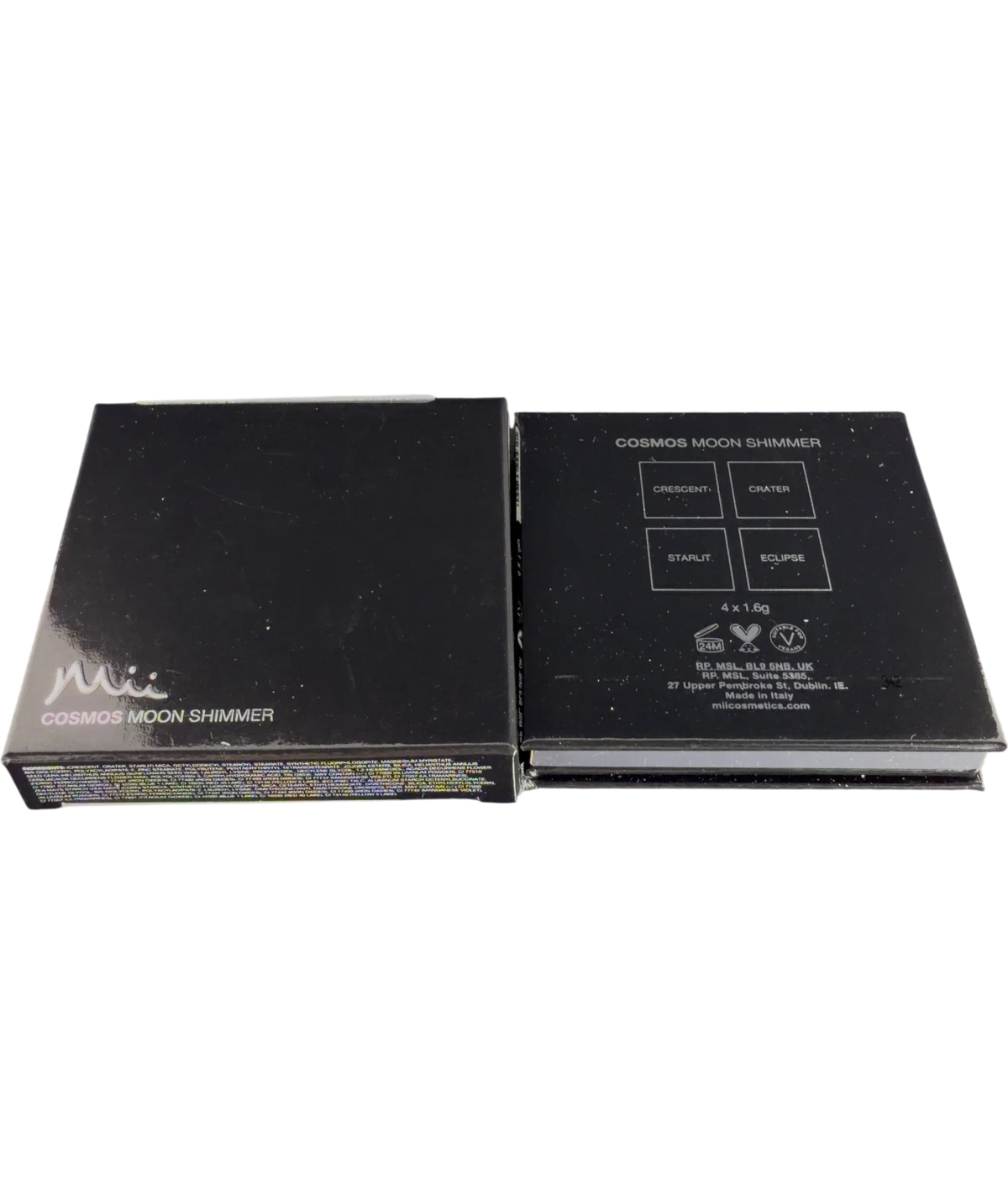 Mii Cosmos Intergalactic Eyeshadow Palette, size 1.6g — back