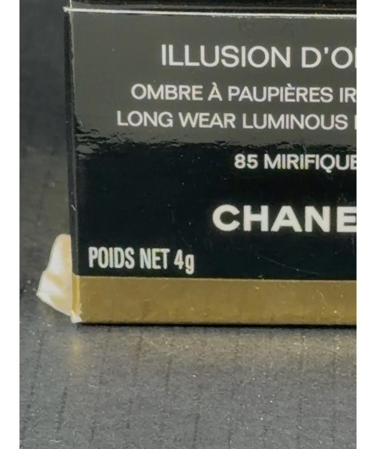 Chanel 85 MIRIFIQUE ILLUSION D'OMBRE, size 4g — care label