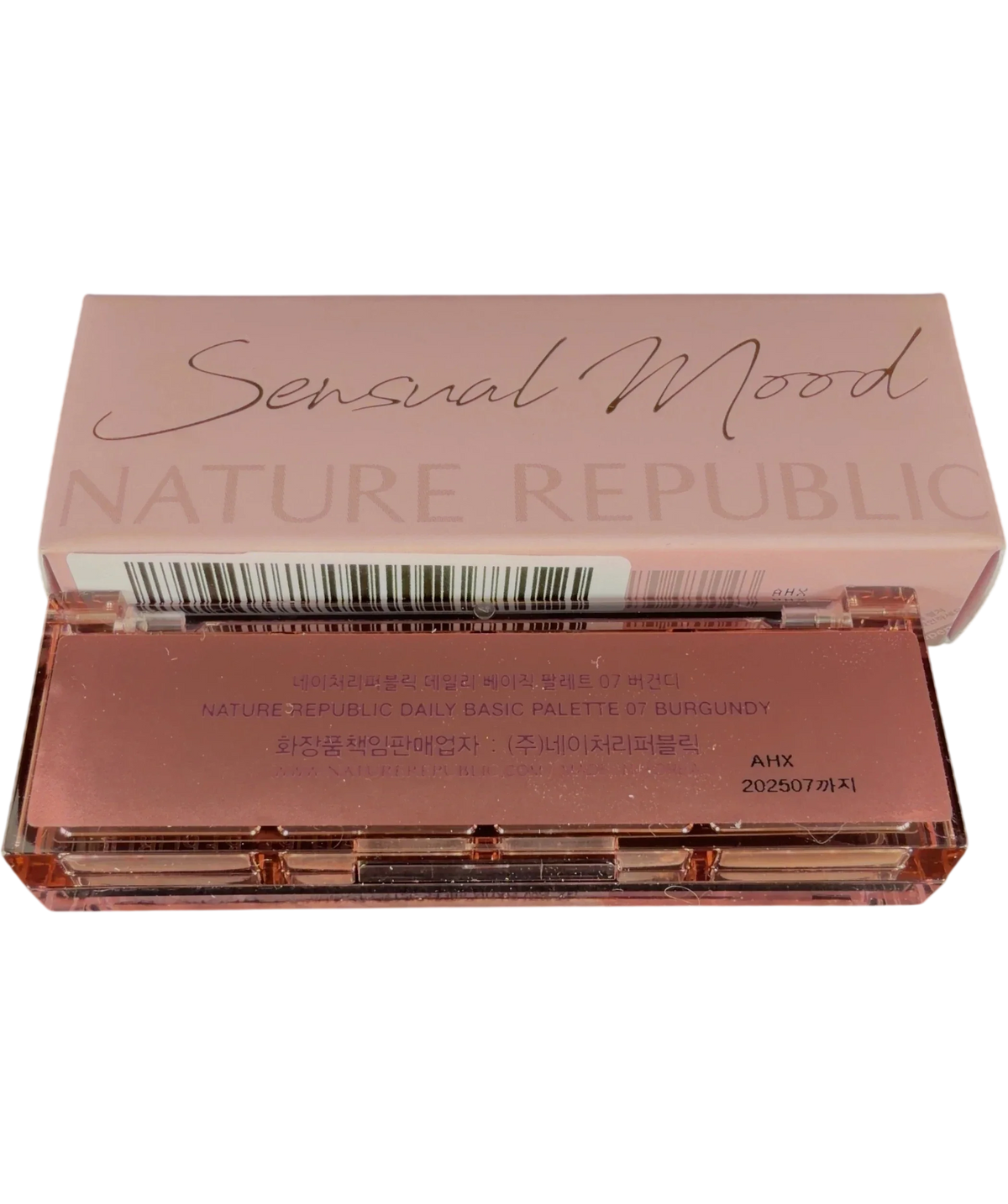 Nature Republic 07 BURGUNDY Daily Basic Palette, size 2.6g — back
