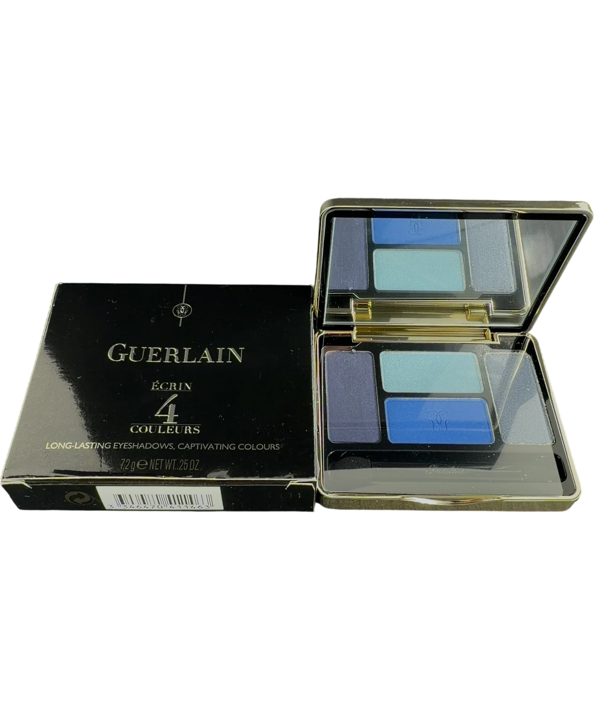 Guerlain 02 Les Bleus Écrin 4 Couleurs Long-Lasting Eyeshadow Palette, size 7.2g — front