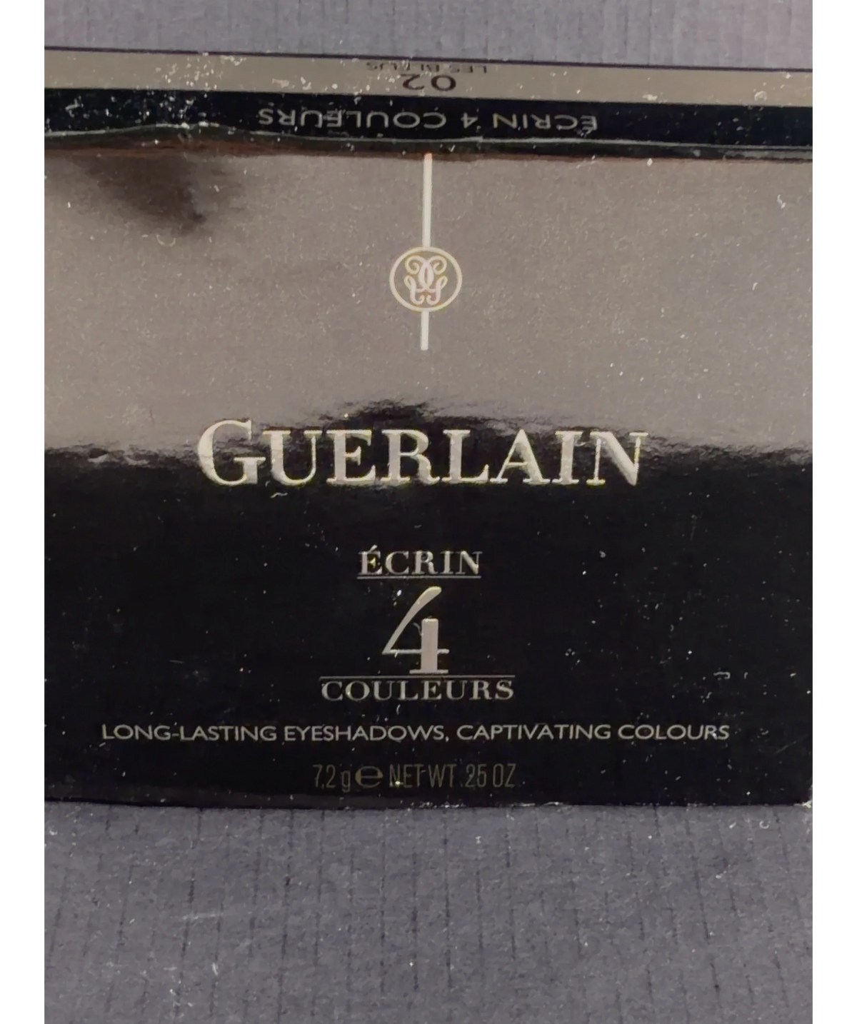 Guerlain 02 Les Bleus Écrin 4 Couleurs Long-Lasting Eyeshadow Palette, size 7.2g — label
