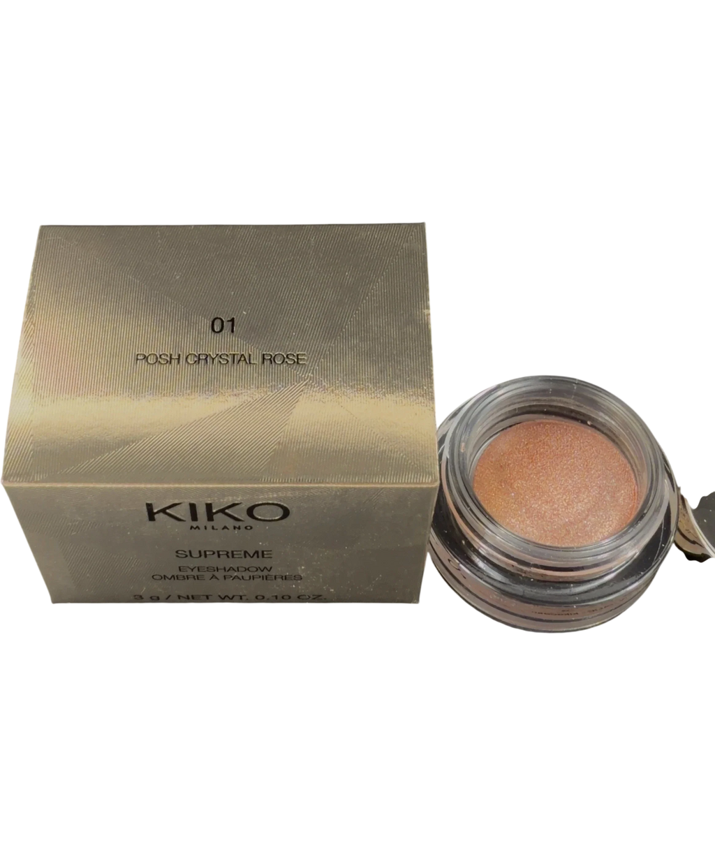 KIKO 01 POSH CRYSTAL ROSE SUPREME EYESHADOW, size 3g — back