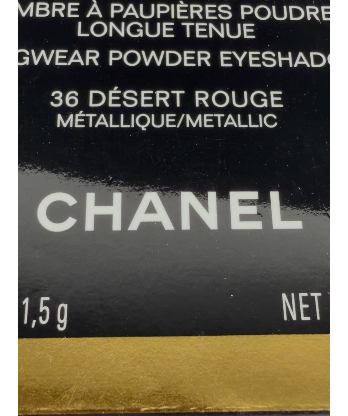 Chanel 36 DÉSERT ROUGE Ombre Première Longwear Powder Eyeshadow, size 1.5g — label
