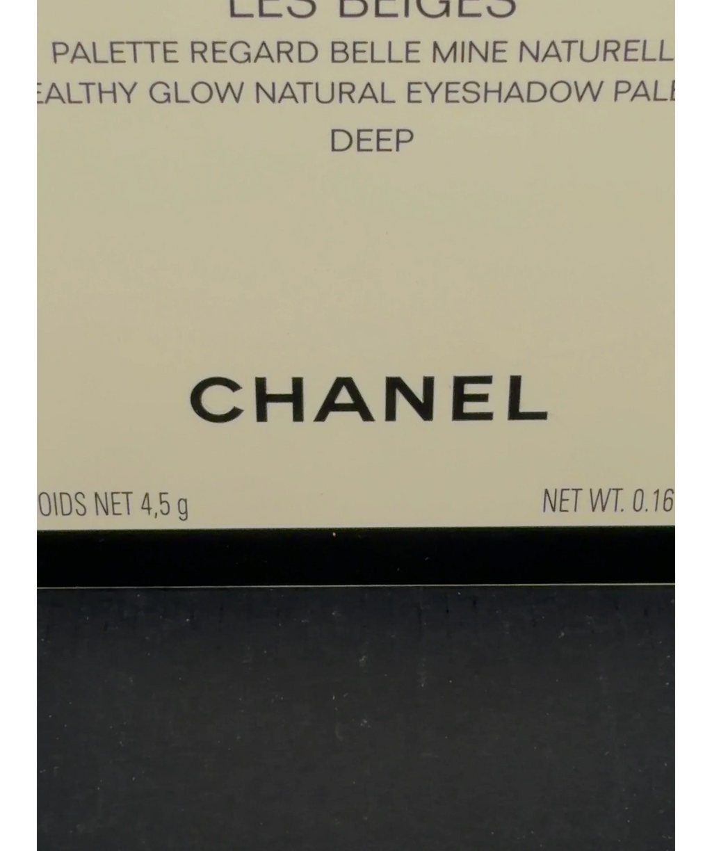 Chanel DEEP Les Beiges Healthy Glow Natural Eyeshadow Palette, size 4.5g — label