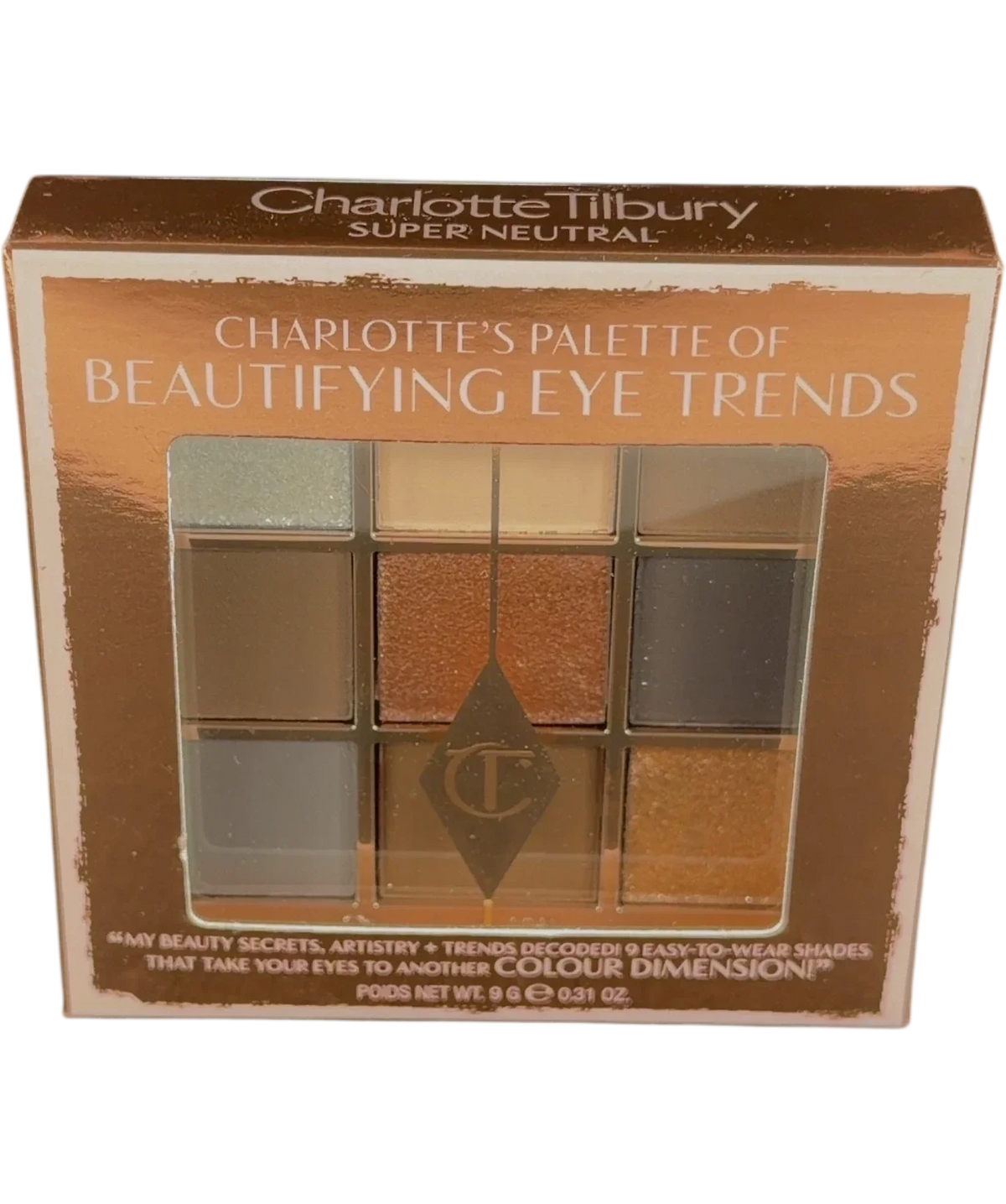 Charlotte Tilbury Super Neutral Charlotte's Palette of Beautifying Eye Trends, size 9g — front