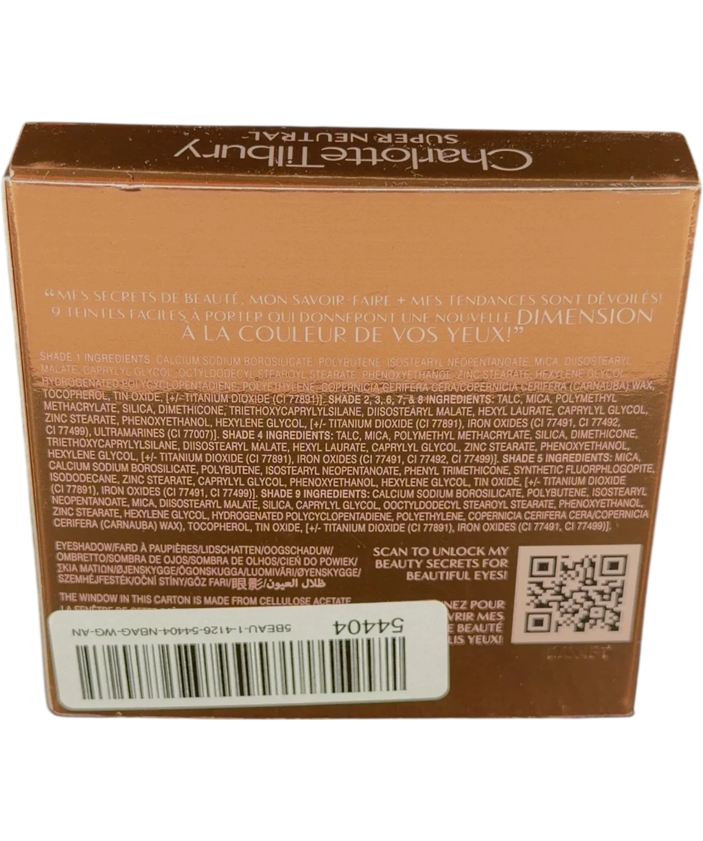 Charlotte Tilbury Super Neutral Charlotte's Palette of Beautifying Eye Trends, size 9g — back