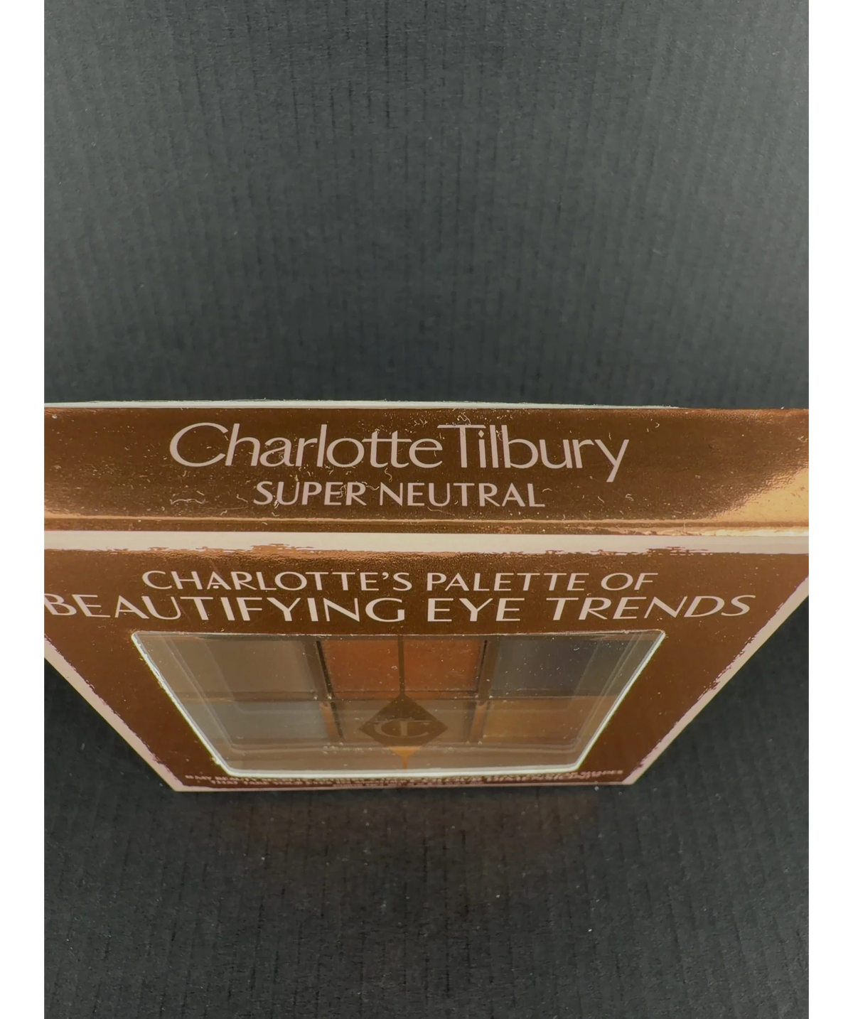Charlotte Tilbury Super Neutral Charlotte's Palette of Beautifying Eye Trends, size 9g — label