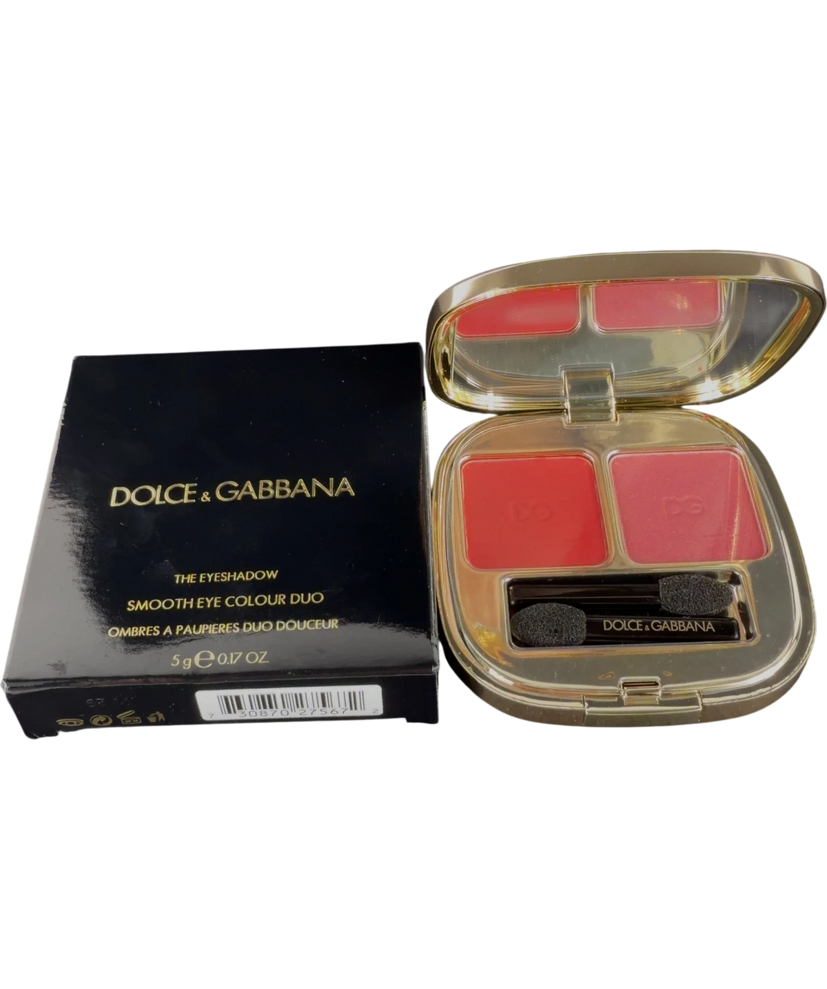 Dolce & Gabbana Tropical Coral 135 THE EYESHADOW SMOOTH EYE COLOUR DUO, size 5g — front