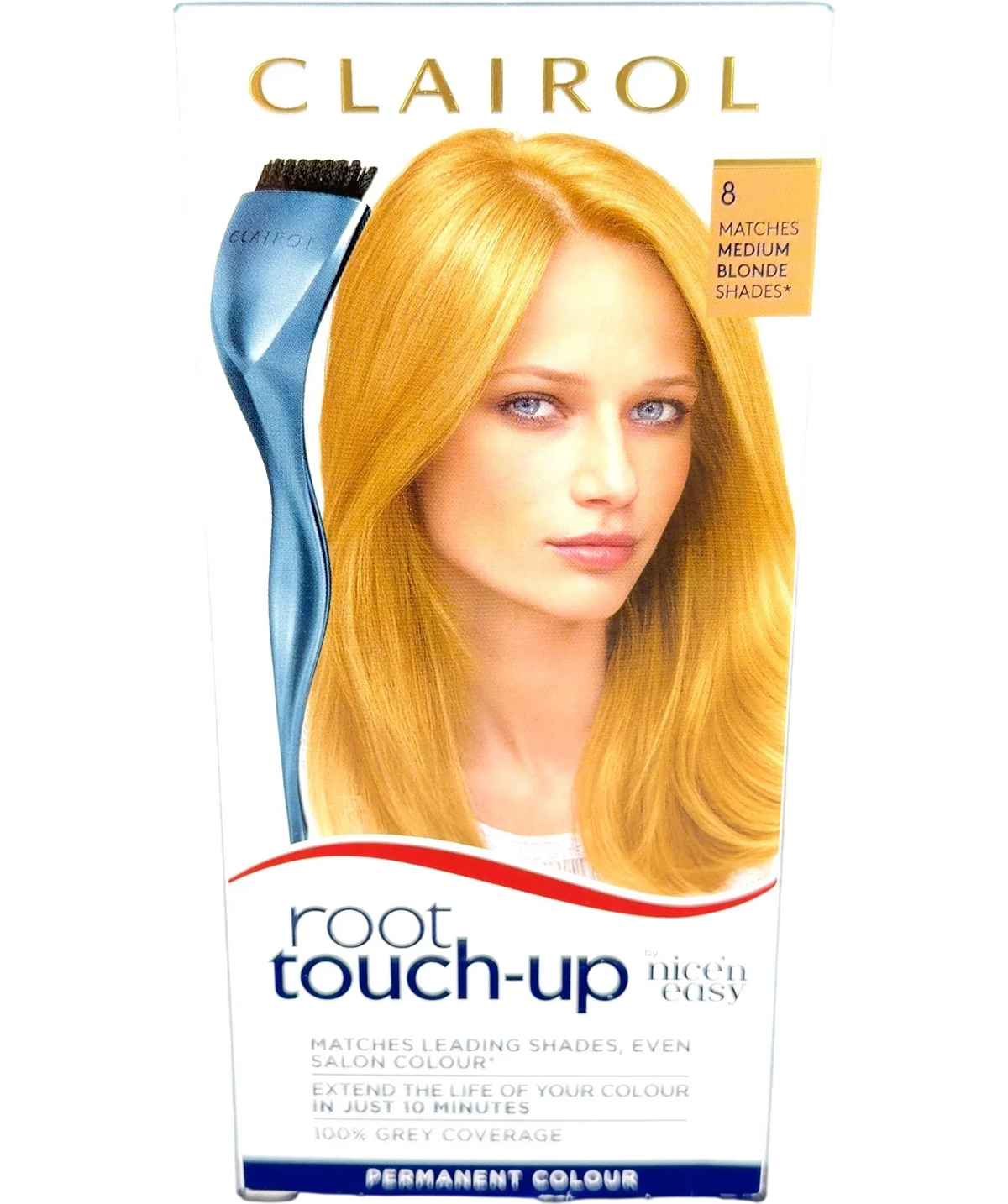 Clairol 8 Nice'n Easy Root Touch-Up Permanent Hair Dye, size 15ml — front
