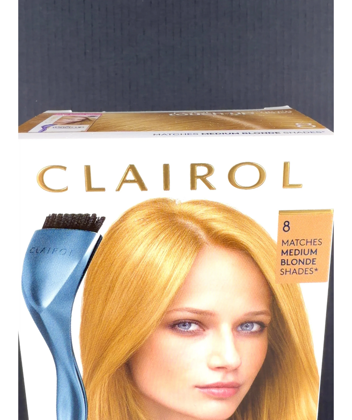 Clairol 8 Nice'n Easy Root Touch-Up Permanent Hair Dye, size 15ml — label