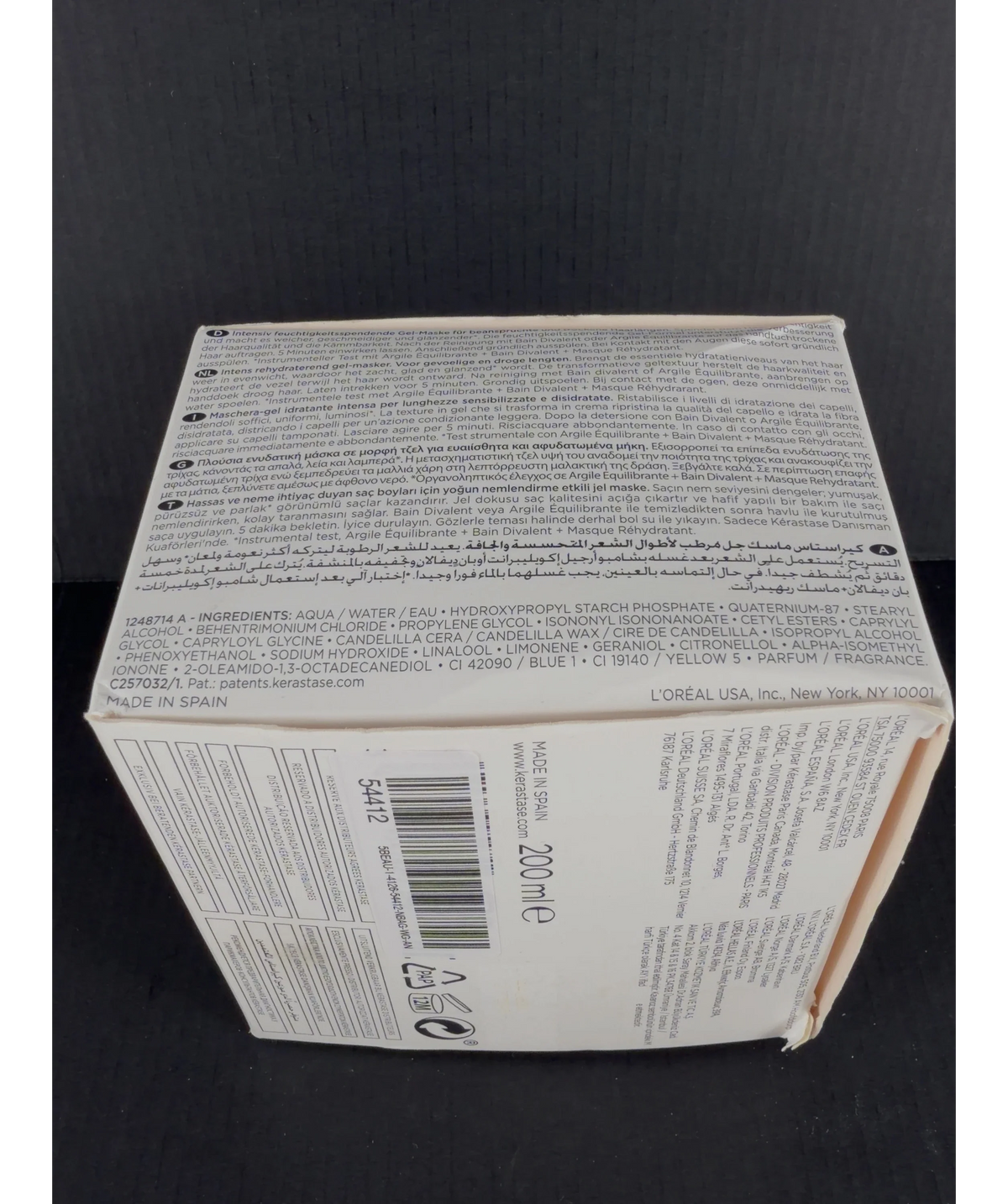 Kérastase MASQUE RÉHYDRATANT, size 200ml — fabric detail