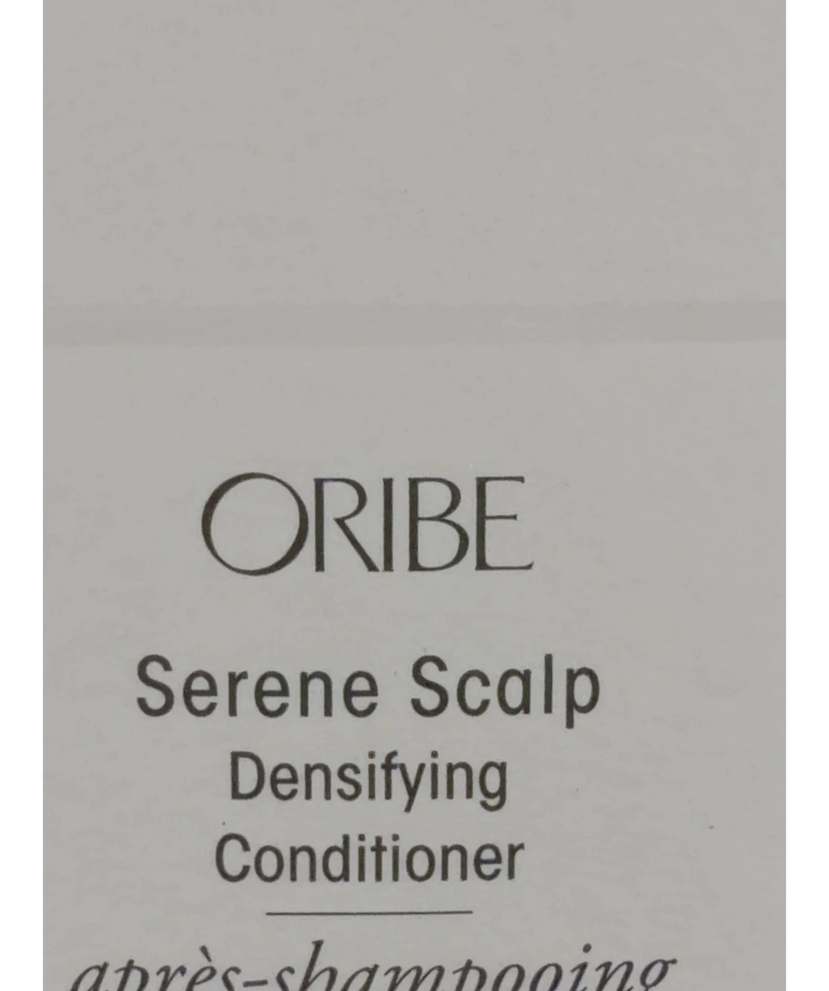 Oribe Serene Scalp Densifying Conditioner, size 175ml — label