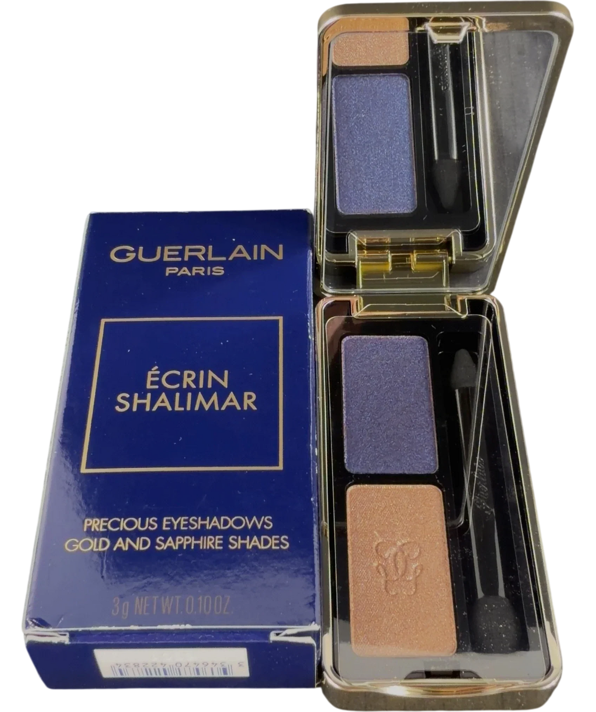 Guerlain Gold And Sapphire Shades Écrin Shalimar Precious Eyeshadows, size 3g — front