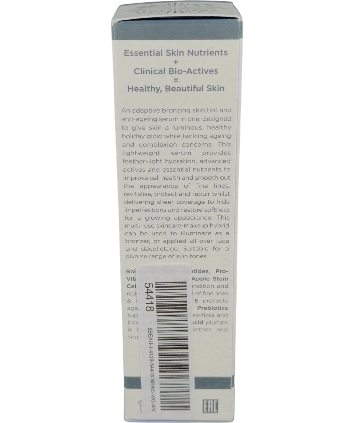 Oskia Universal Nutri-Bronze Adaptive Sheer Tinted Serum, size 30ml — back