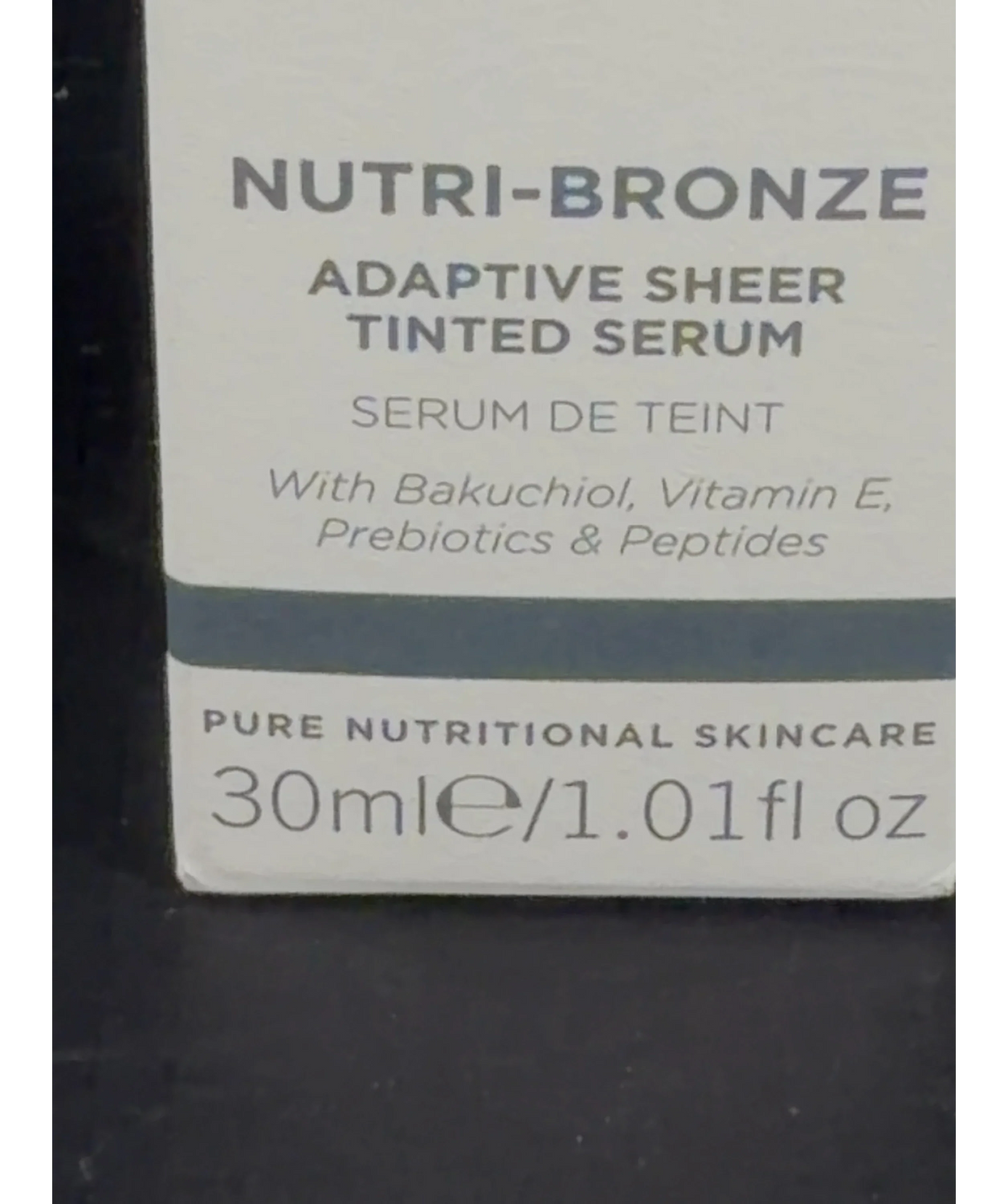 Oskia Universal Nutri-Bronze Adaptive Sheer Tinted Serum, size 30ml — care label