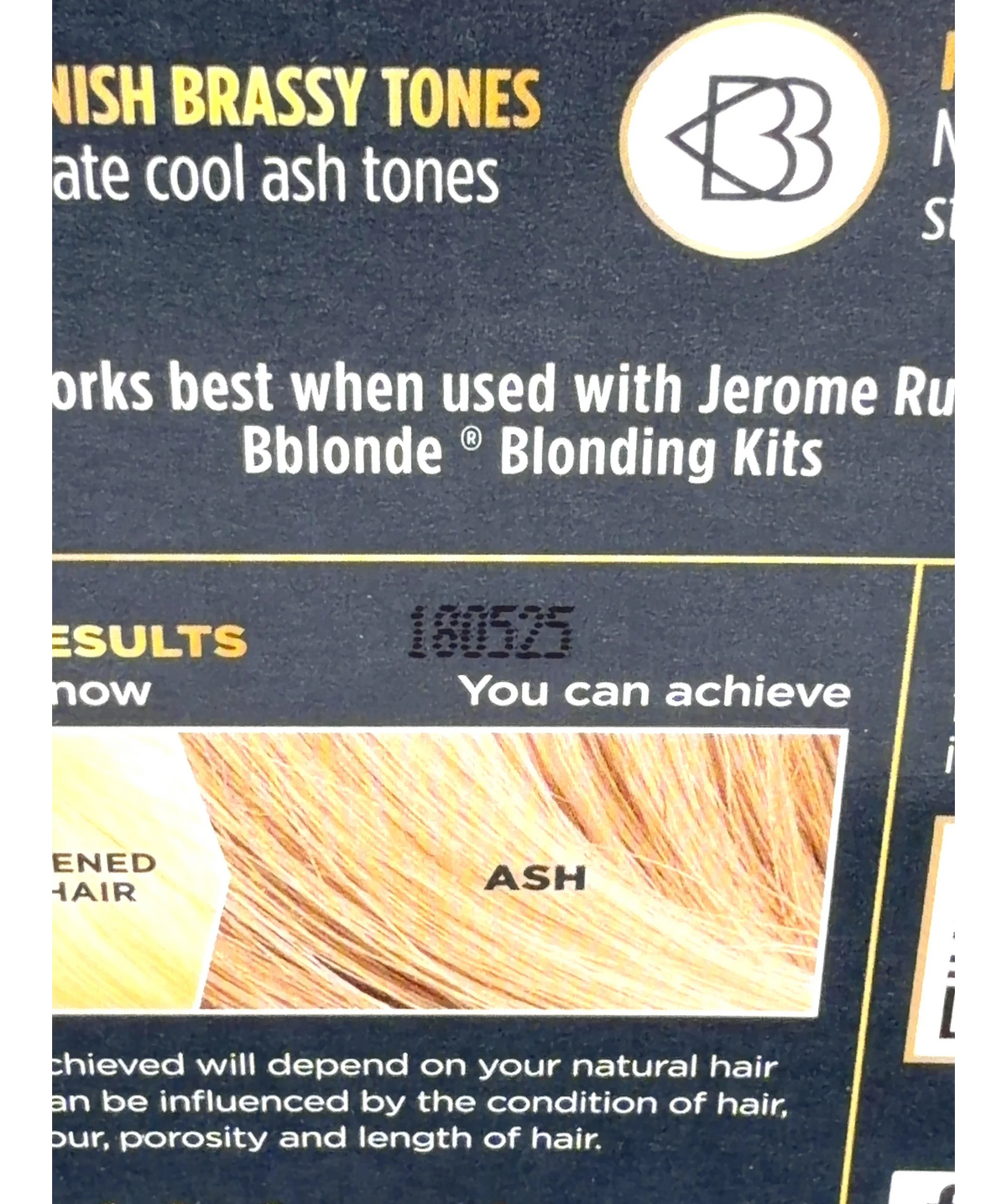 Jerome Russell Ash Bblonde, size 40ml — detail