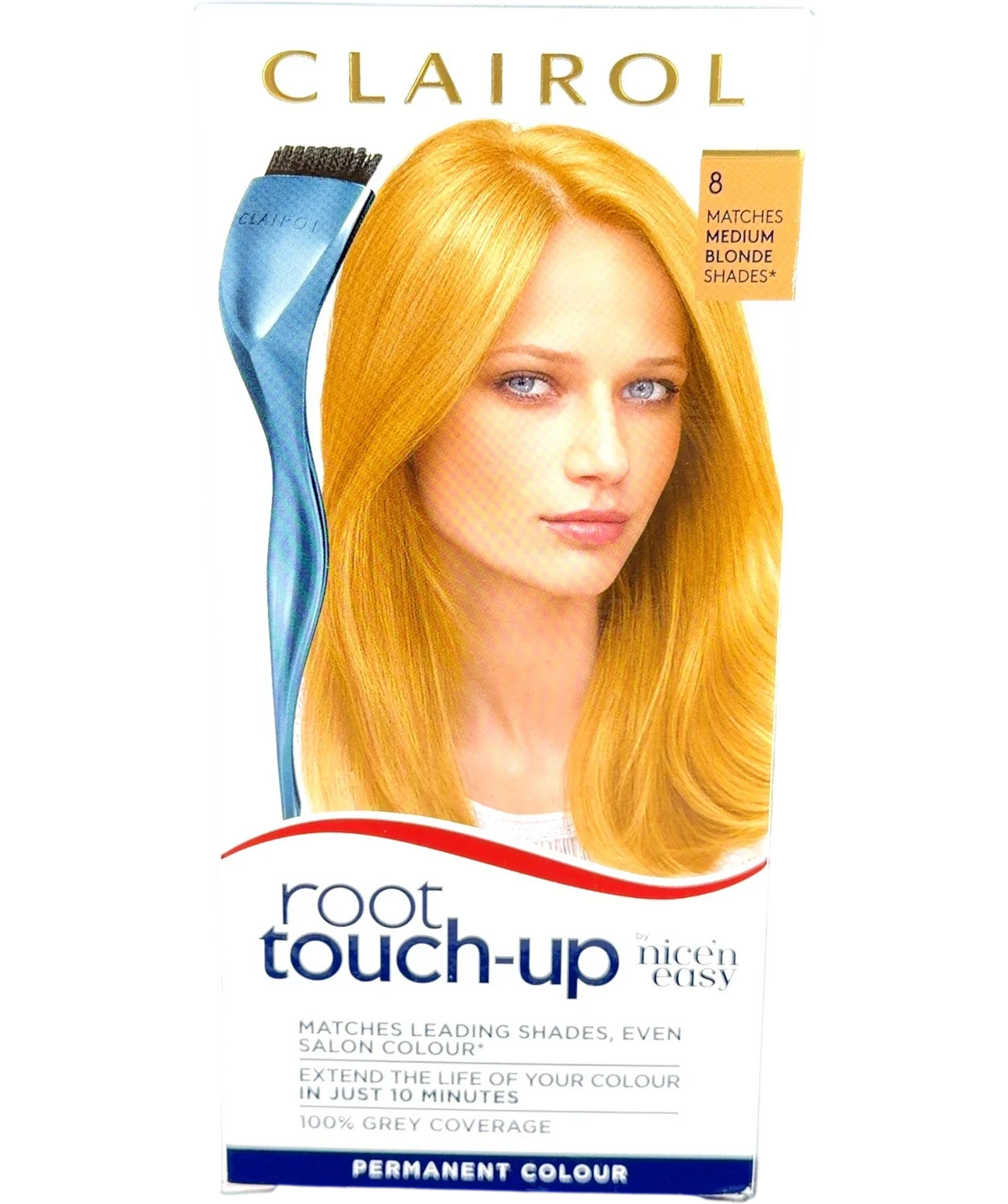Clairol 8 Nice 'n Easy Root Touch-Up Permanent Hair Dye, size 15ml — front