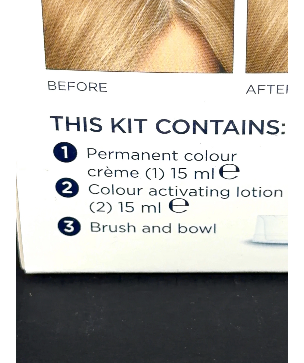Clairol 8 root touch-up, size 15ml — care label